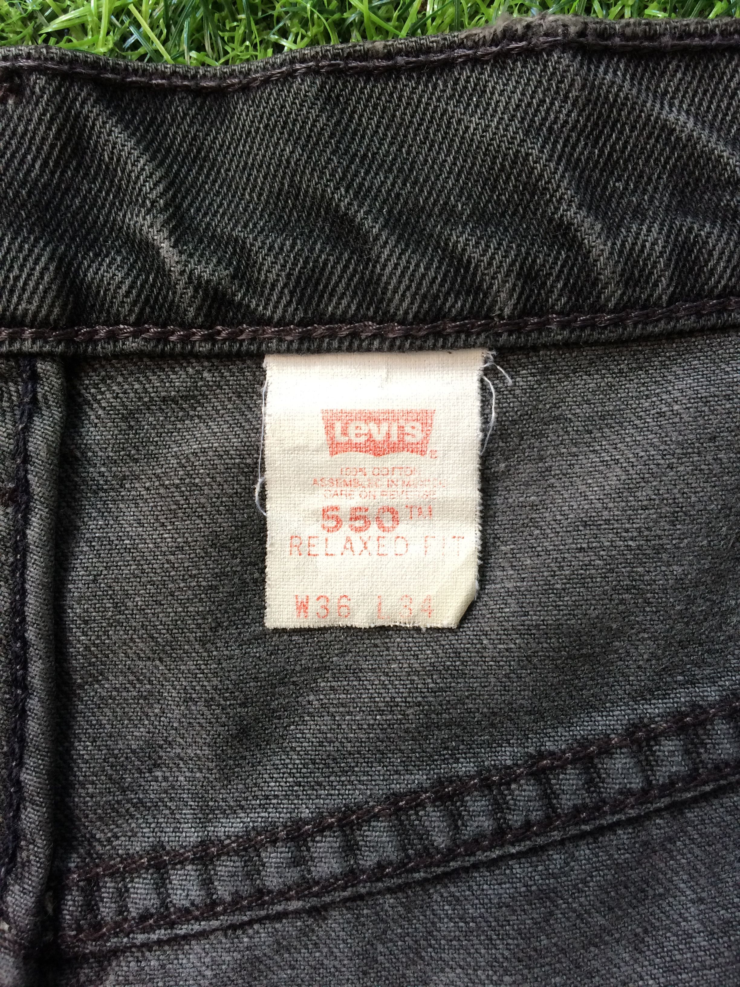 Levi's × Vintage Levis 550 Faded Black Wash Jeans #B-691 Size US 34 / EU 50 - 13 Thumbnail