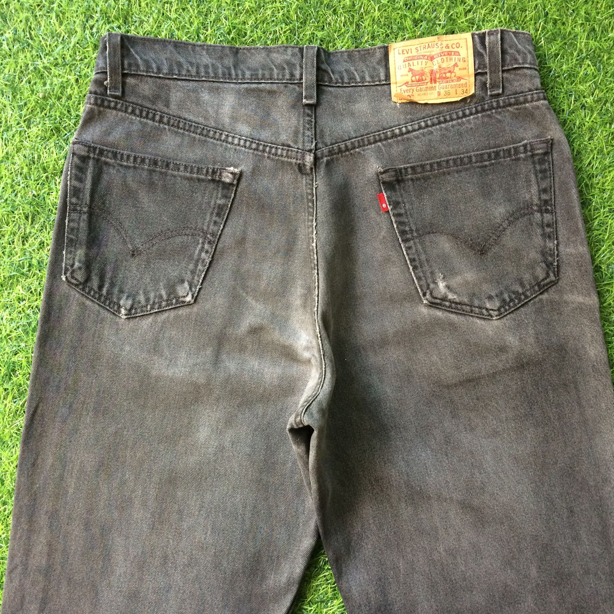 Levi's × Vintage Levis 550 Faded Black Wash Jeans #B-691 Size US 34 / EU 50 - 4 Thumbnail