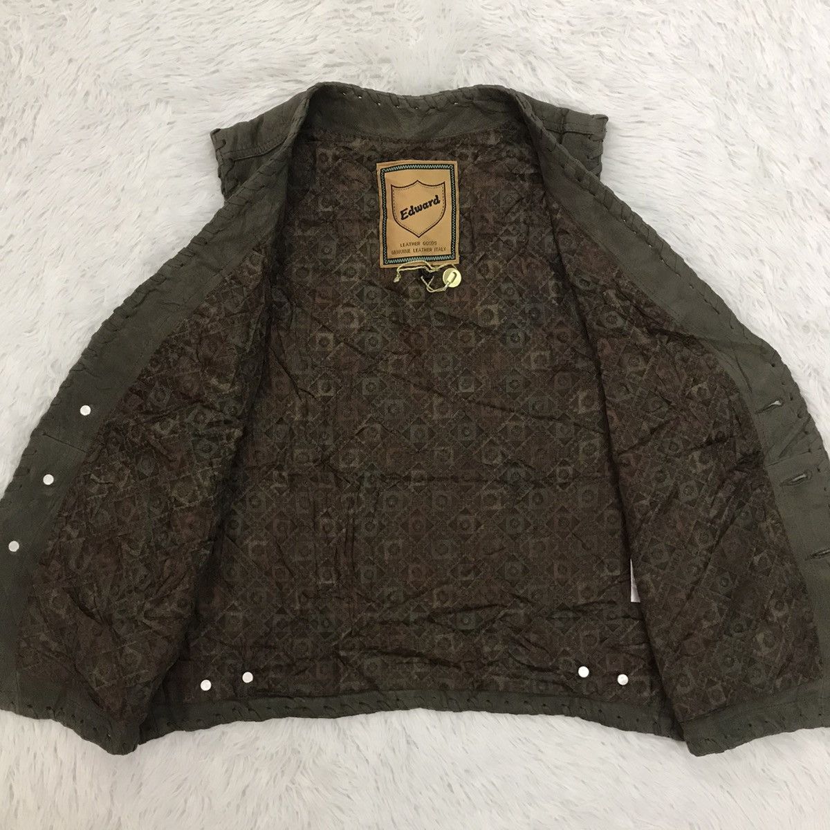 Genuine Leather Edward Vest Genuine Leather Italy Size US M / EU 48-50 / 2 - 12 Thumbnail
