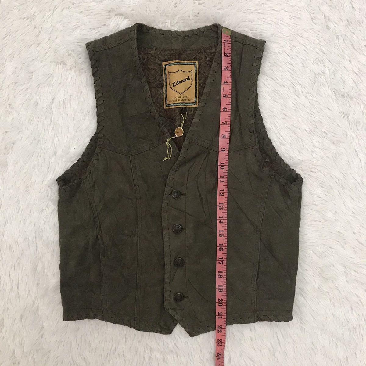 Genuine Leather Edward Vest Genuine Leather Italy Size US M / EU 48-50 / 2 - 17 Thumbnail
