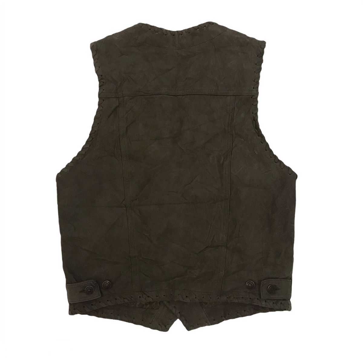 Genuine Leather Edward Vest Genuine Leather Italy Size US M / EU 48-50 / 2 - 2 Thumbnail