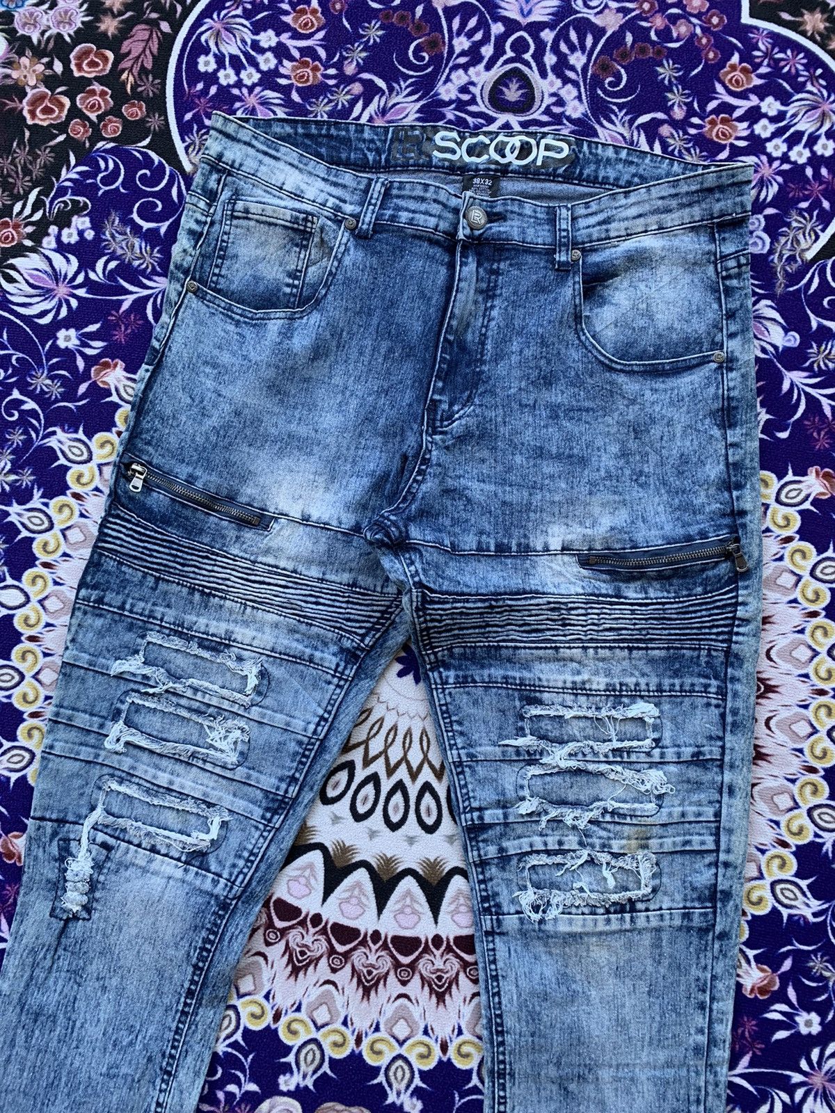 SCOOP Scoop NYC Biker Denim Size US 38 / EU 54 - 2 Thumbnail