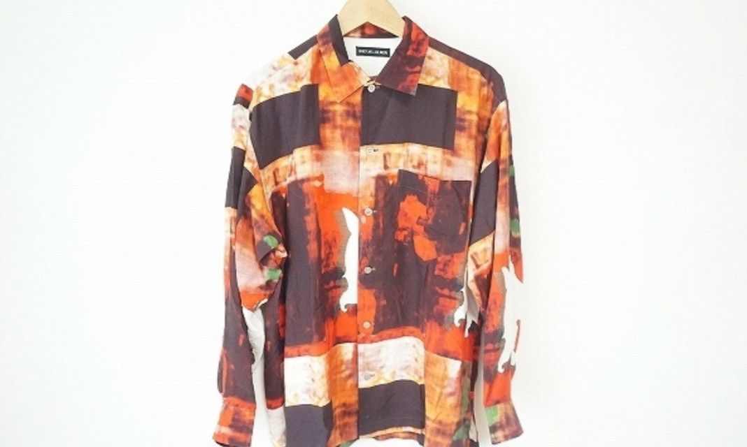 ISSEY MIYAKE crazy pattern print long sleeve shirt