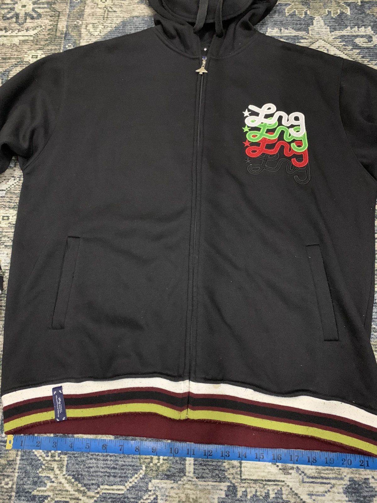 LRG LRG Big Spellout Embroidered Zipper Hoodie with soft brim Size US XL / EU 56 / 4 - 13 Thumbnail