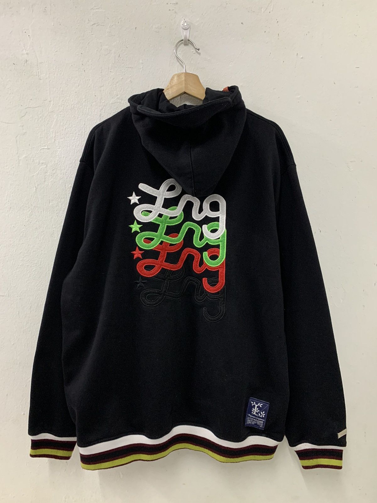 LRG LRG Big Spellout Embroidered Zipper Hoodie with soft brim Size US XL / EU 56 / 4 - 8 Thumbnail