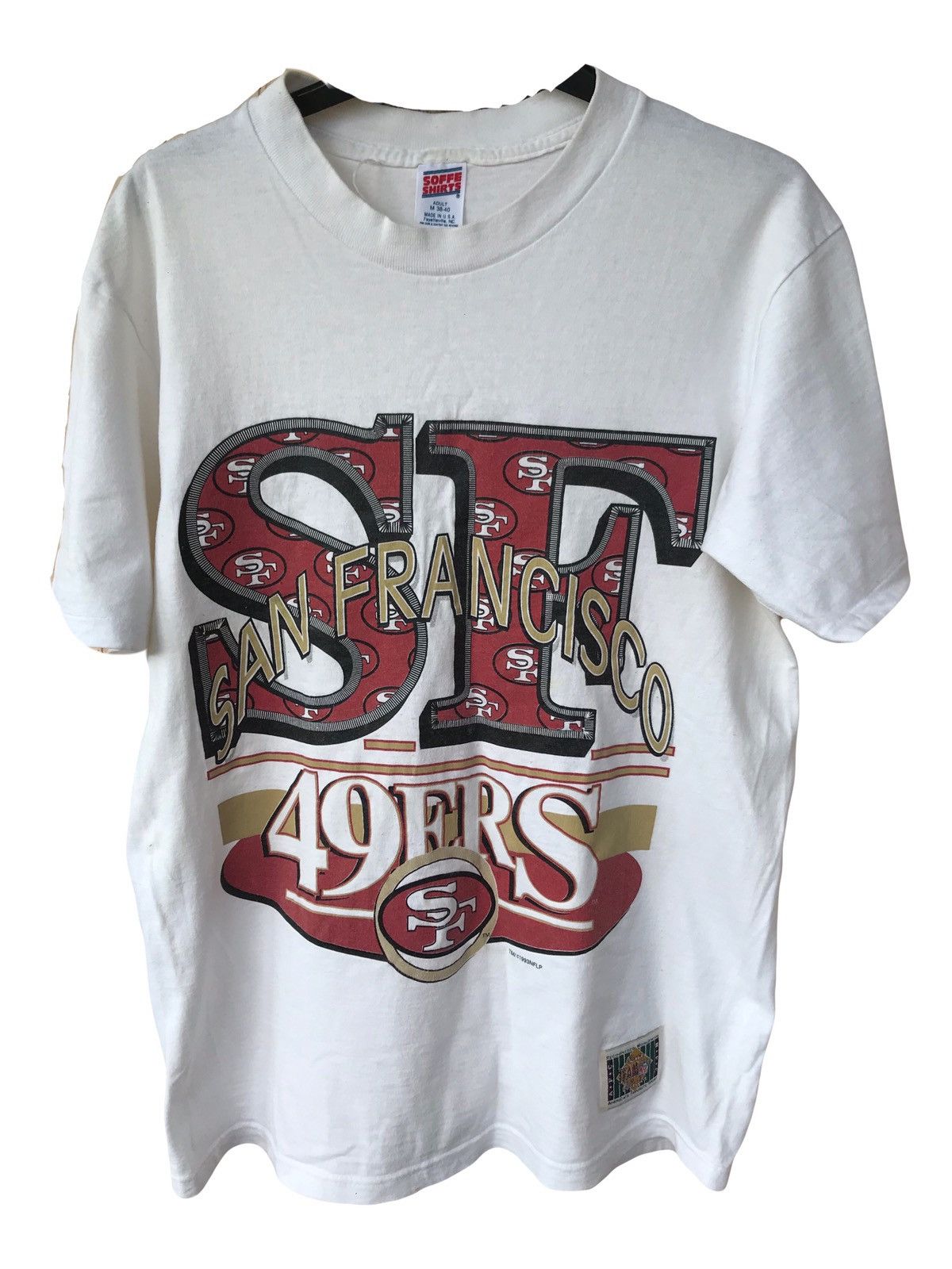 NFL, Shirts, Vintage San Francisco 49ers Niners Mens Distressed Nfl  Graphic Promo Tee Size L