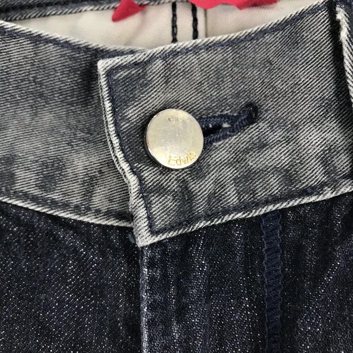 Edwin × Japanese Brand (SY0166) VTG EDWIN 503 DISTRESSED FLARED BOOTCUT DENIM Size US 32 / EU 48 - 3 Thumbnail