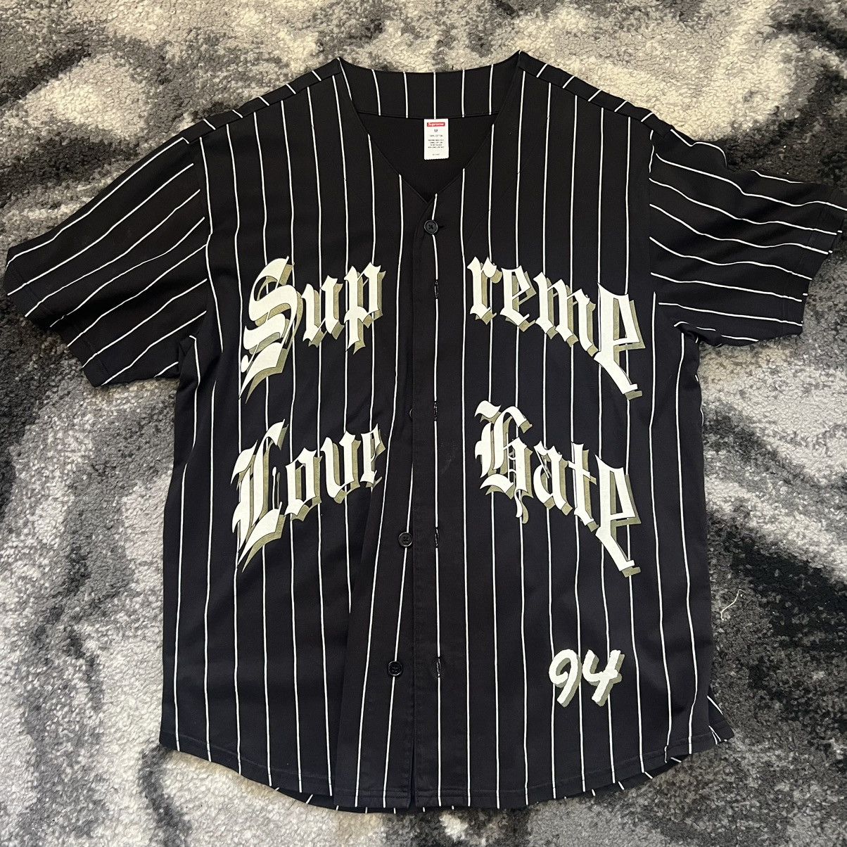 Supreme Love Hate Baseball Jersey