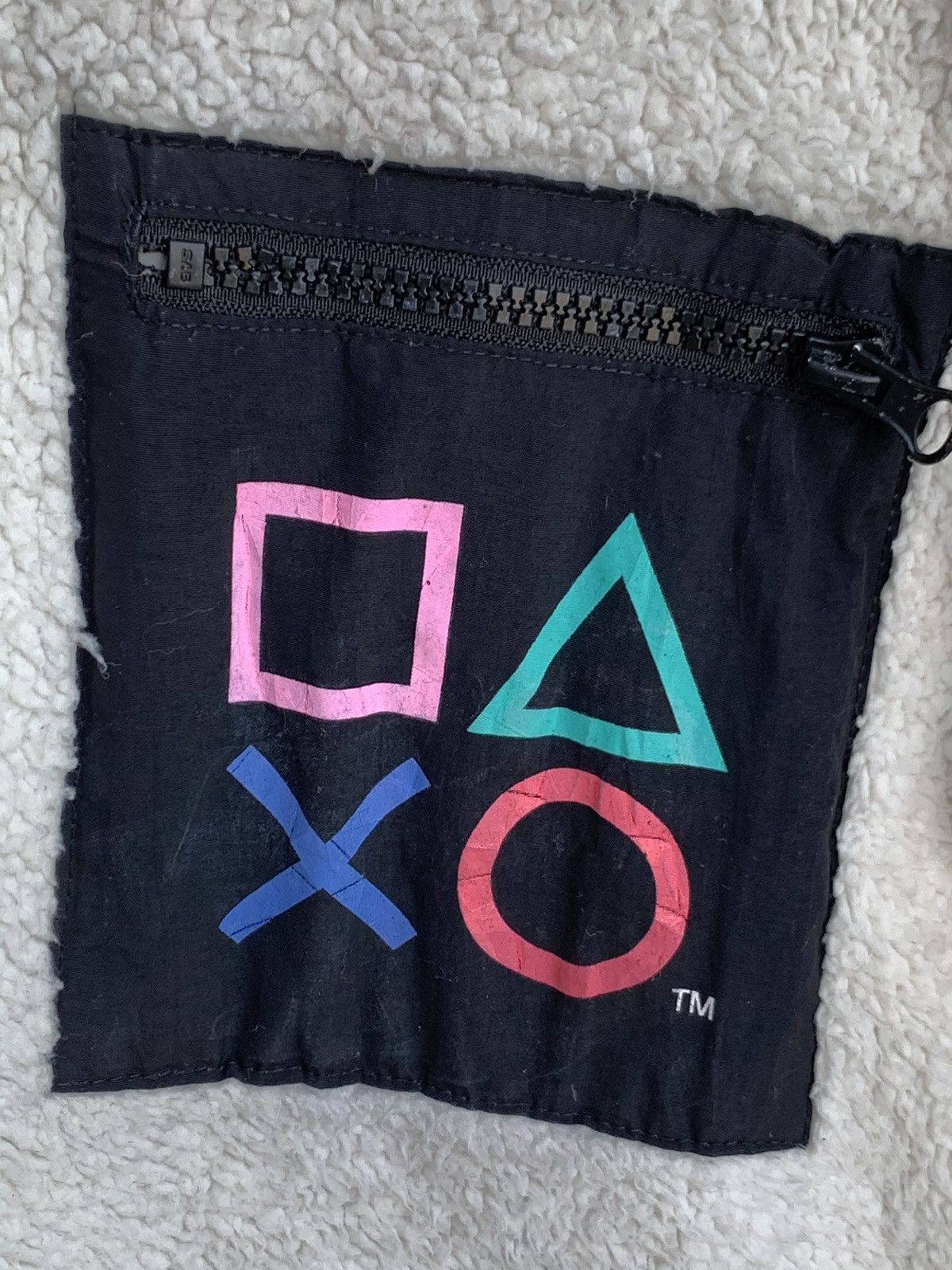 Japanese Brand Playstation Embroidered Spell Out Deep Pile Fleece Size US M / EU 48-50 / 2 - 4 Thumbnail