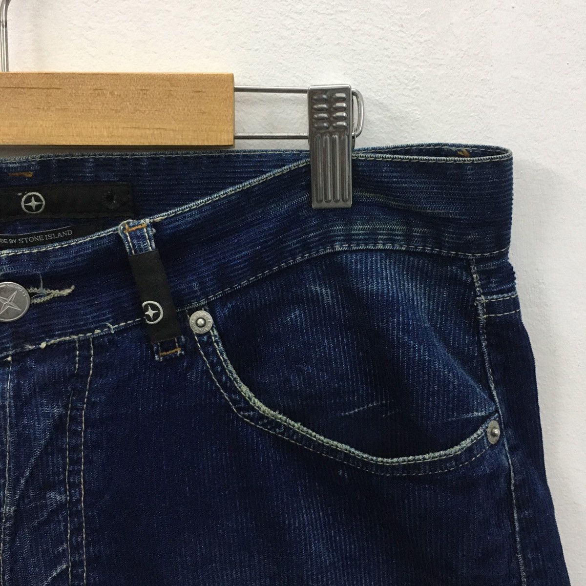 Stone Island Rare STONE ISLAND Kodroi Blue Denim Jeans Size US 31 - 13 Thumbnail