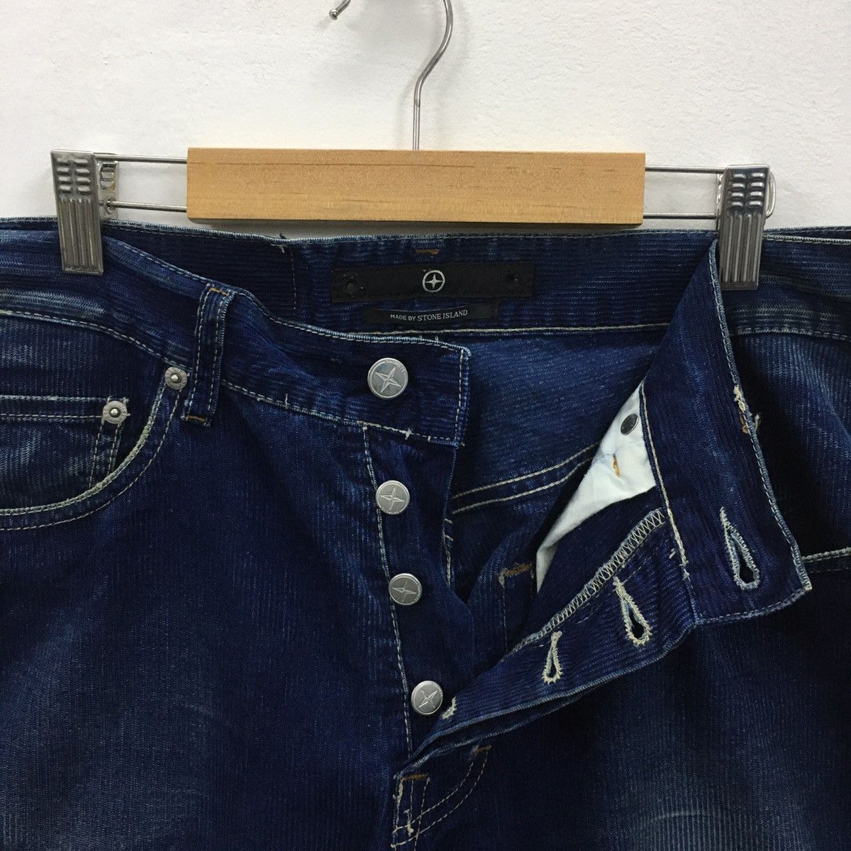 Stone Island Rare STONE ISLAND Kodroi Blue Denim Jeans Size US 31 - 15 Thumbnail