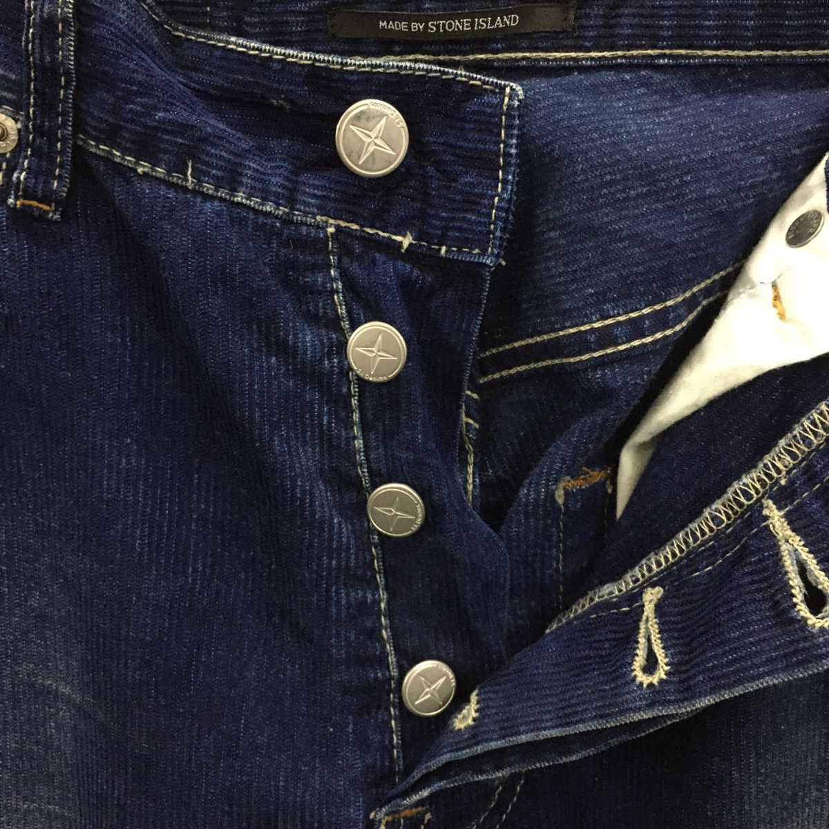 Stone Island Rare STONE ISLAND Kodroi Blue Denim Jeans Size US 31 - 16 Thumbnail