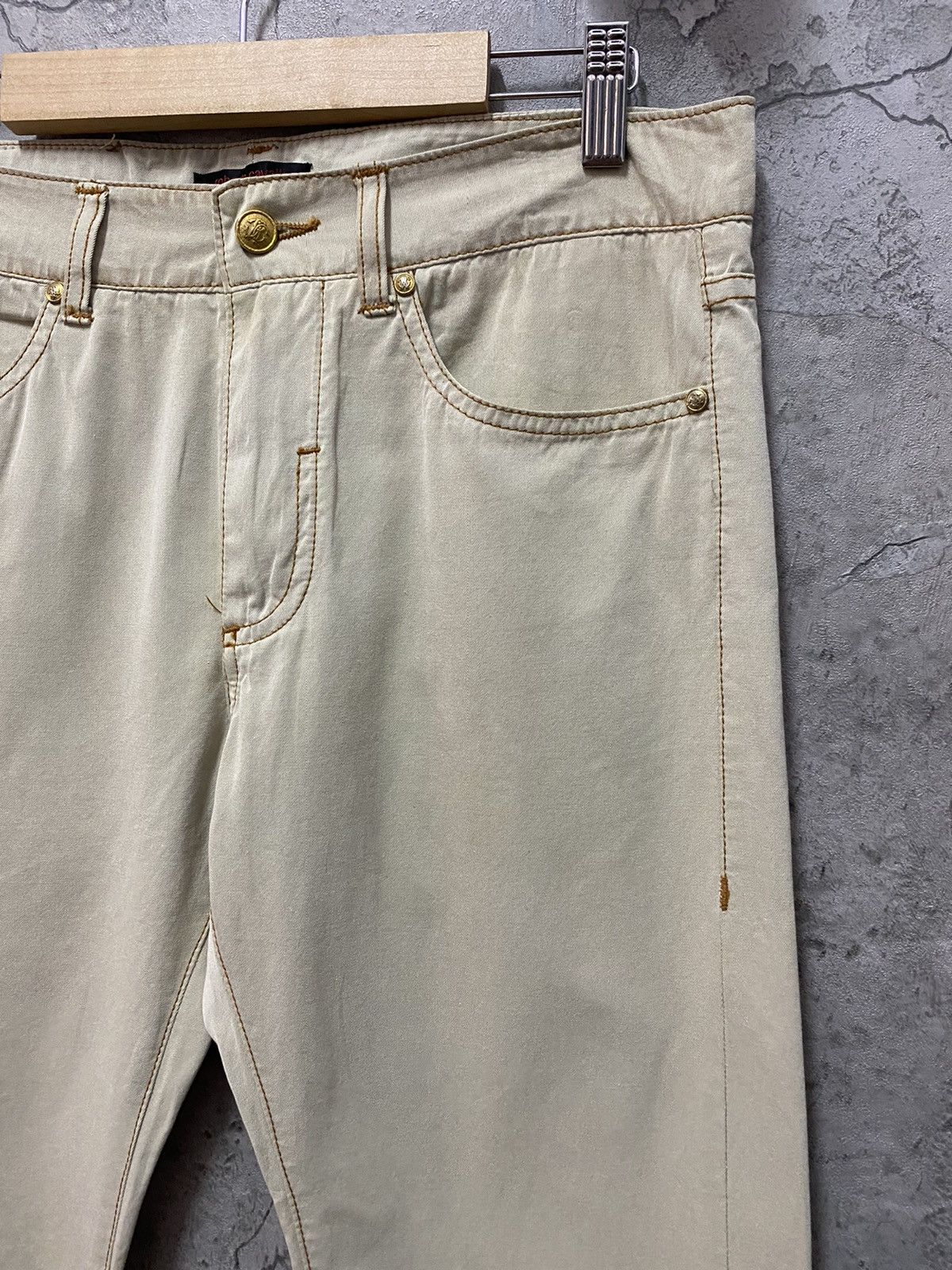 Roberto Cavalli Archive Roberto Cavalli Embroidered OG Logo Pants Size US 32 / EU 48 - 6 Thumbnail