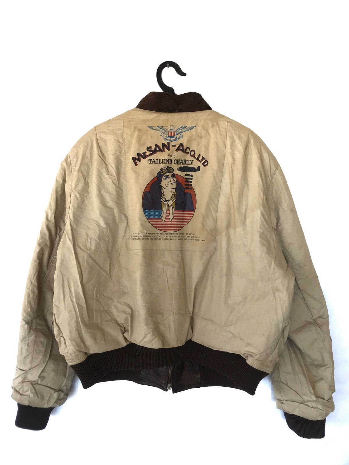 Vintage MR.SAN TAILEND CHARLY SHEEPSKIN FLYING JACKETS Size US M / EU 48-50 / 2 - 2 Thumbnail
