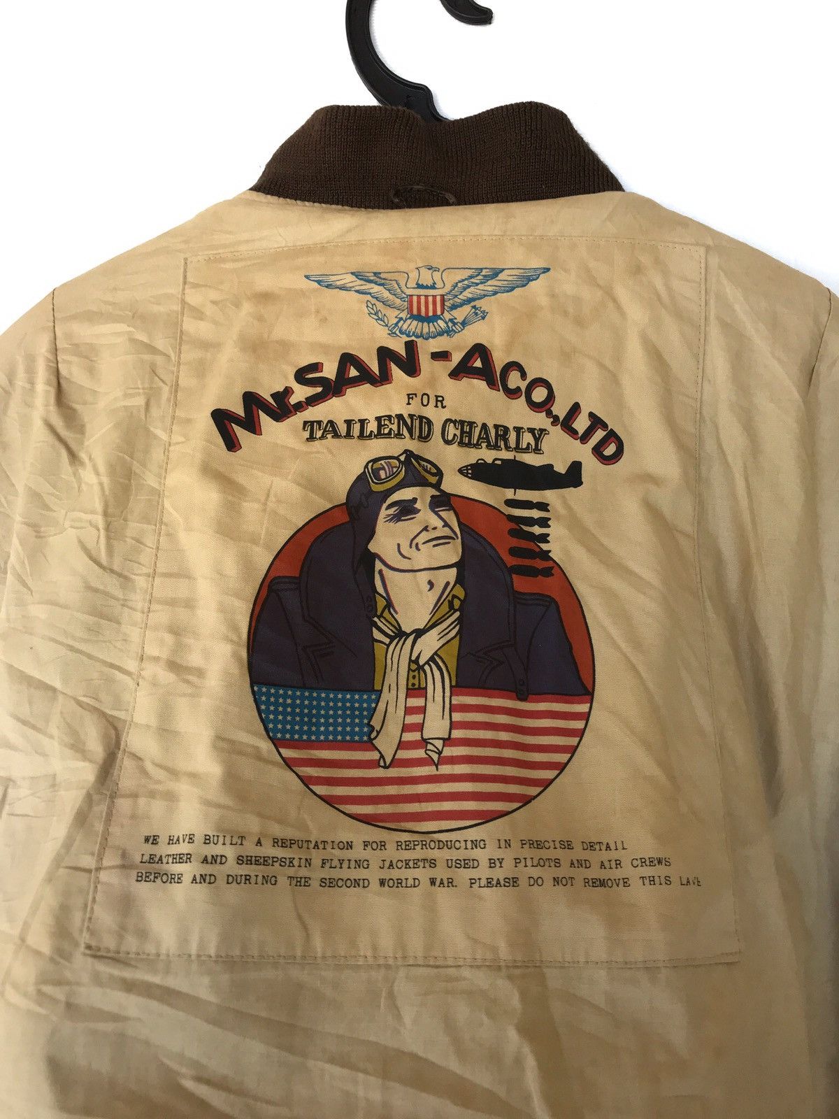 Vintage MR.SAN TAILEND CHARLY SHEEPSKIN FLYING JACKETS Size US M / EU 48-50 / 2 - 3 Thumbnail