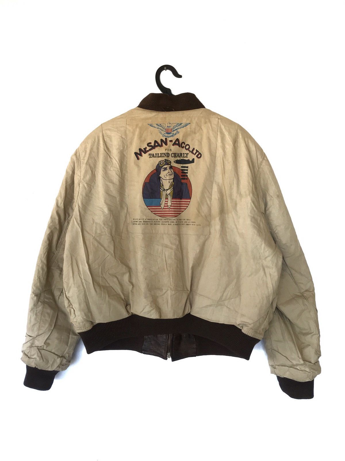 Vintage MR.SAN TAILEND CHARLY SHEEPSKIN FLYING JACKETS Size US M / EU 48-50 / 2 - 1 Thumbnail