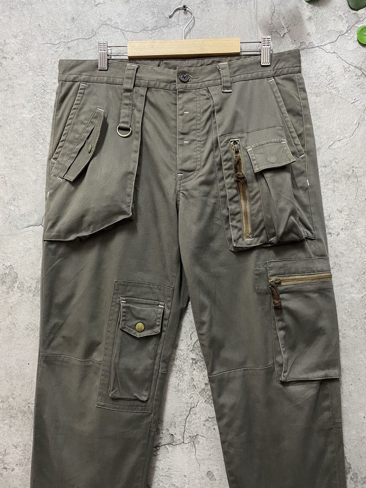 Japanese Brand BG Japan Technical Multi Pocket Utility Cargo Pants Size US 34 / EU 50 - 3 Thumbnail