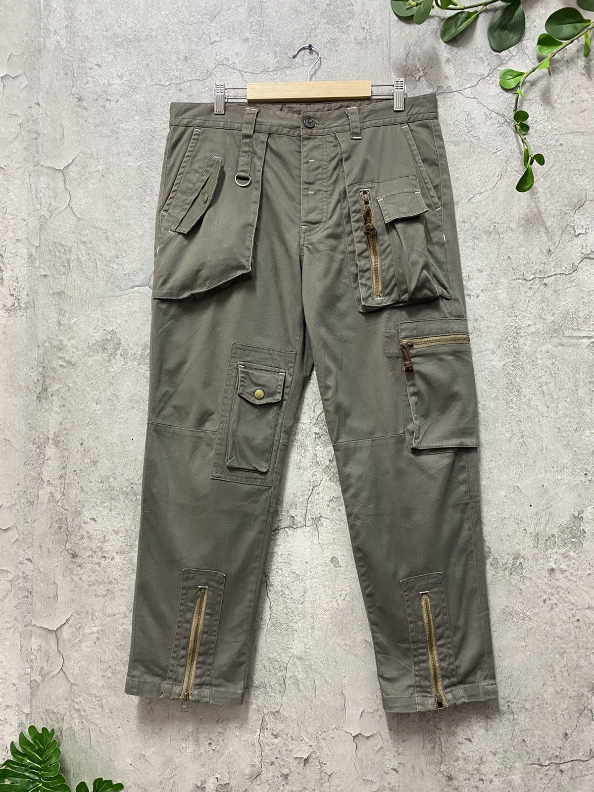 Japanese Brand BG Japan Technical Multi Pocket Utility Cargo Pants Size US 34 / EU 50 - 1 Thumbnail