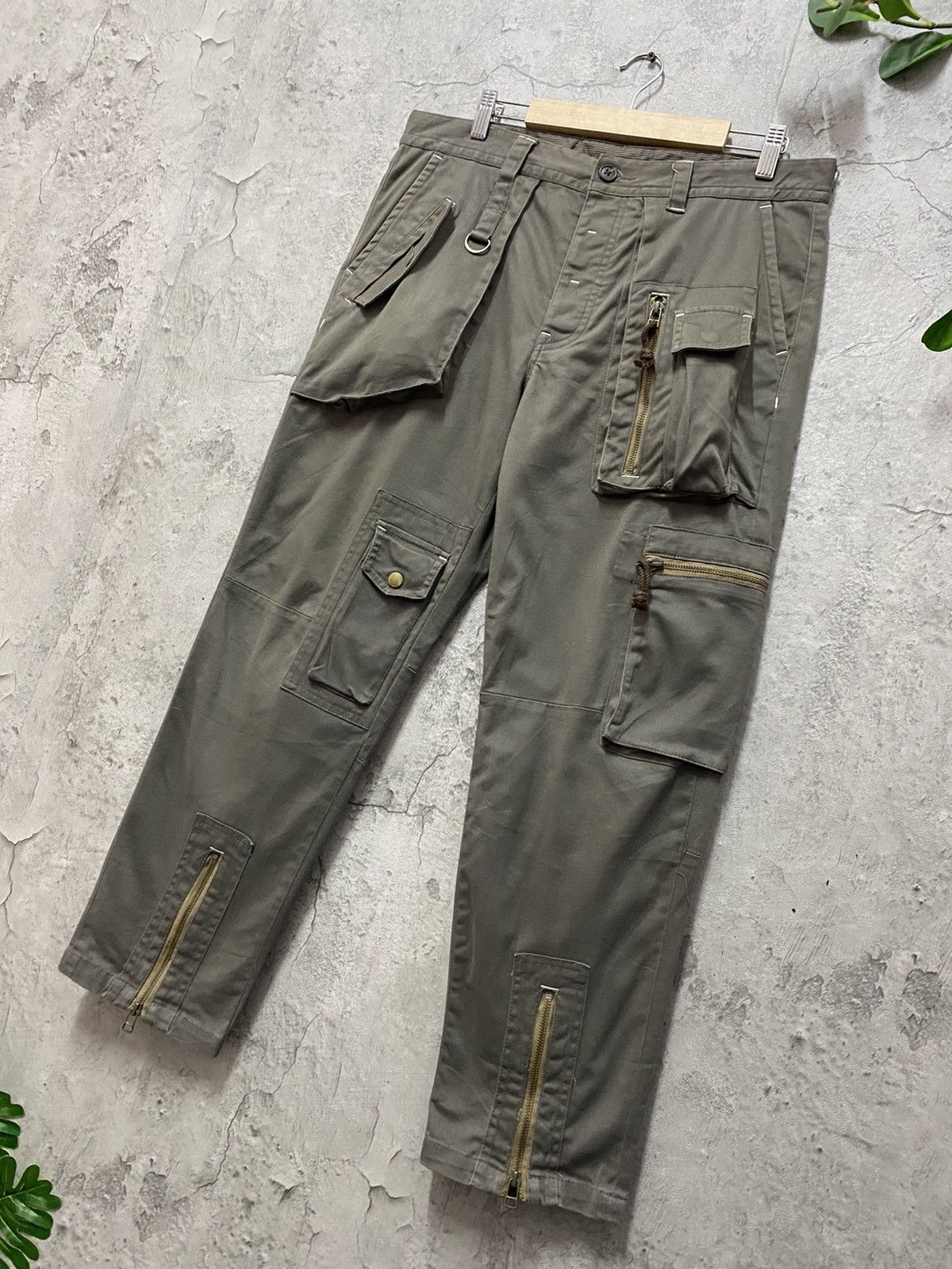 Japanese Brand BG Japan Technical Multi Pocket Utility Cargo Pants Size US 34 / EU 50 - 2 Thumbnail
