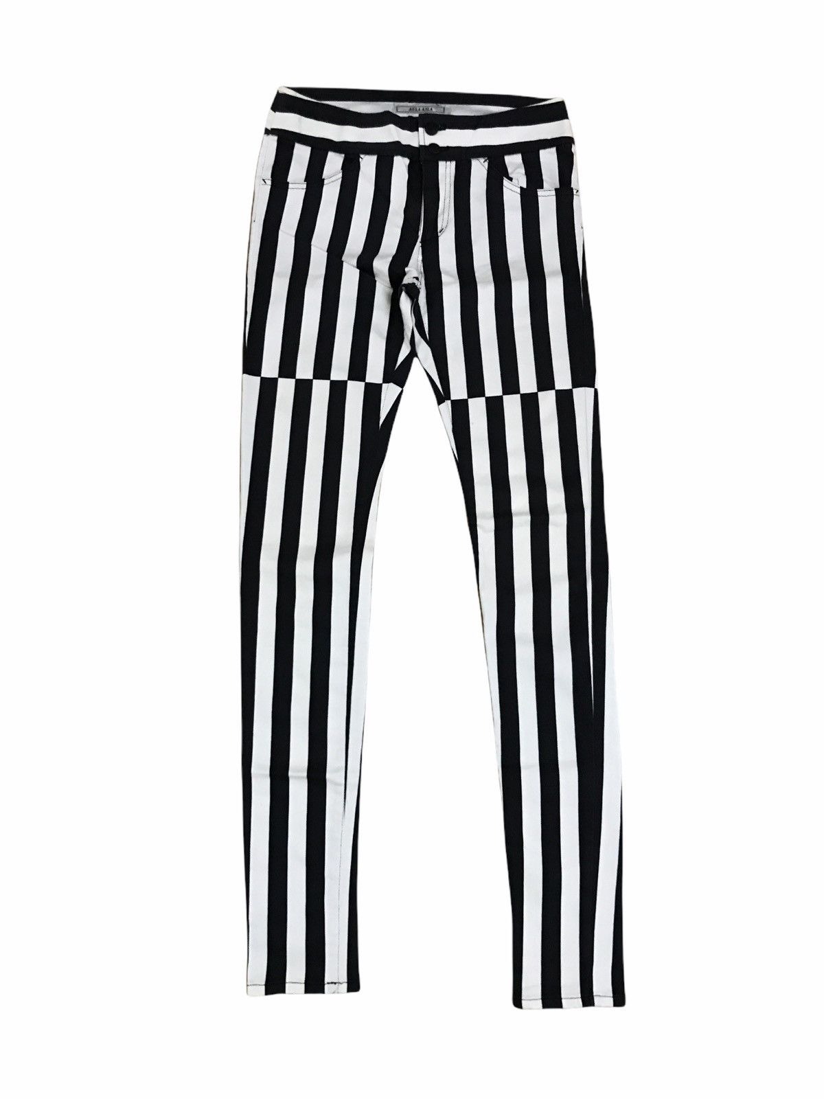 Japanese Brand Japanese Brand Aula Aila Skinny Stripes Prisoners Pants Size US 26 / EU 42 - 1 Thumbnail