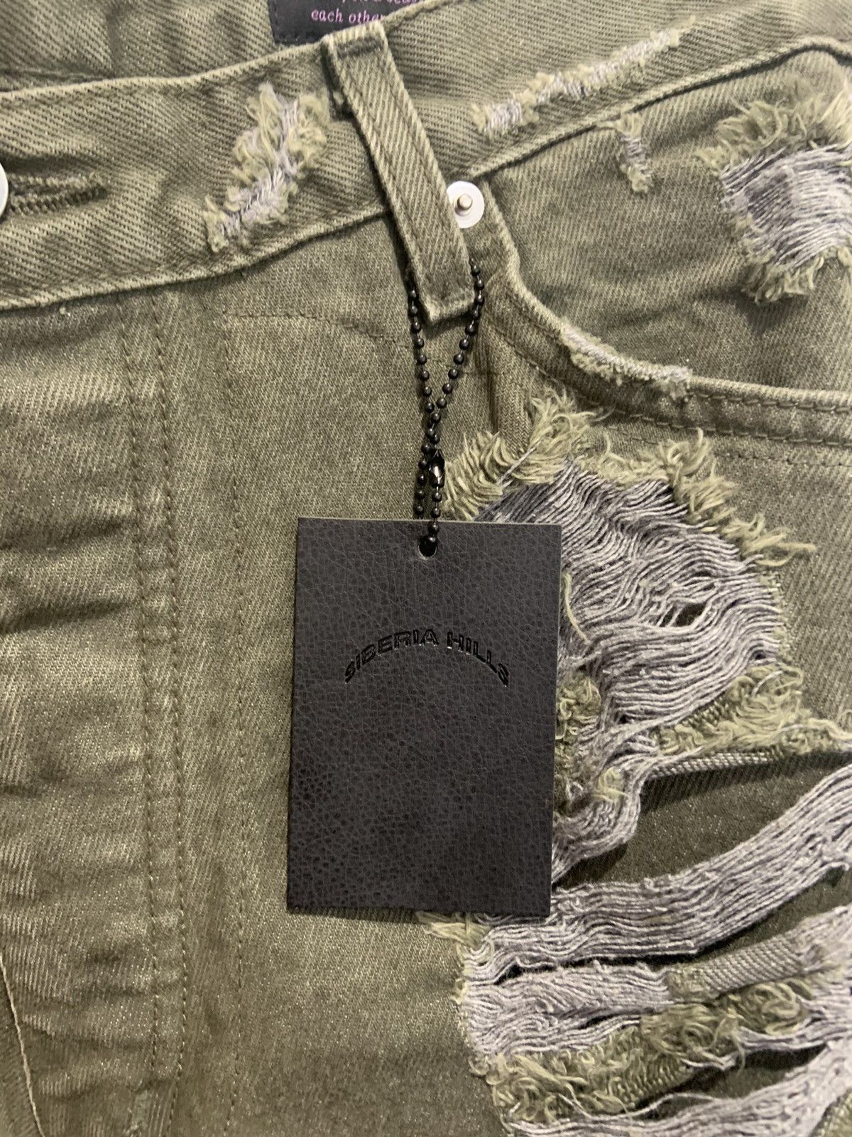 Siberia Hills Spiritual Jeans Green Size US 34 / EU 50 - 8 Thumbnail