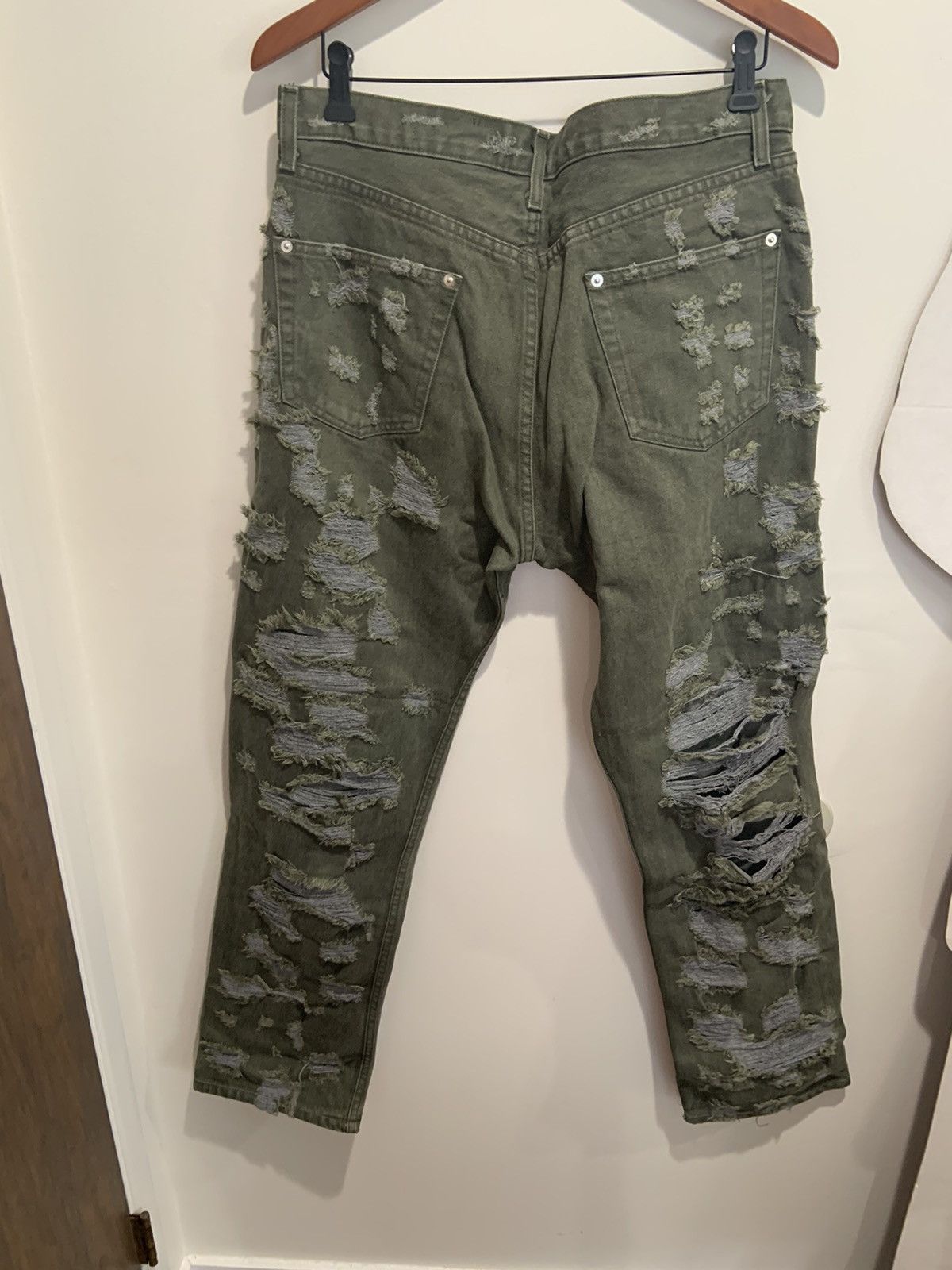 Siberia Hills Spiritual Jeans Green Size US 34 / EU 50 - 7 Thumbnail