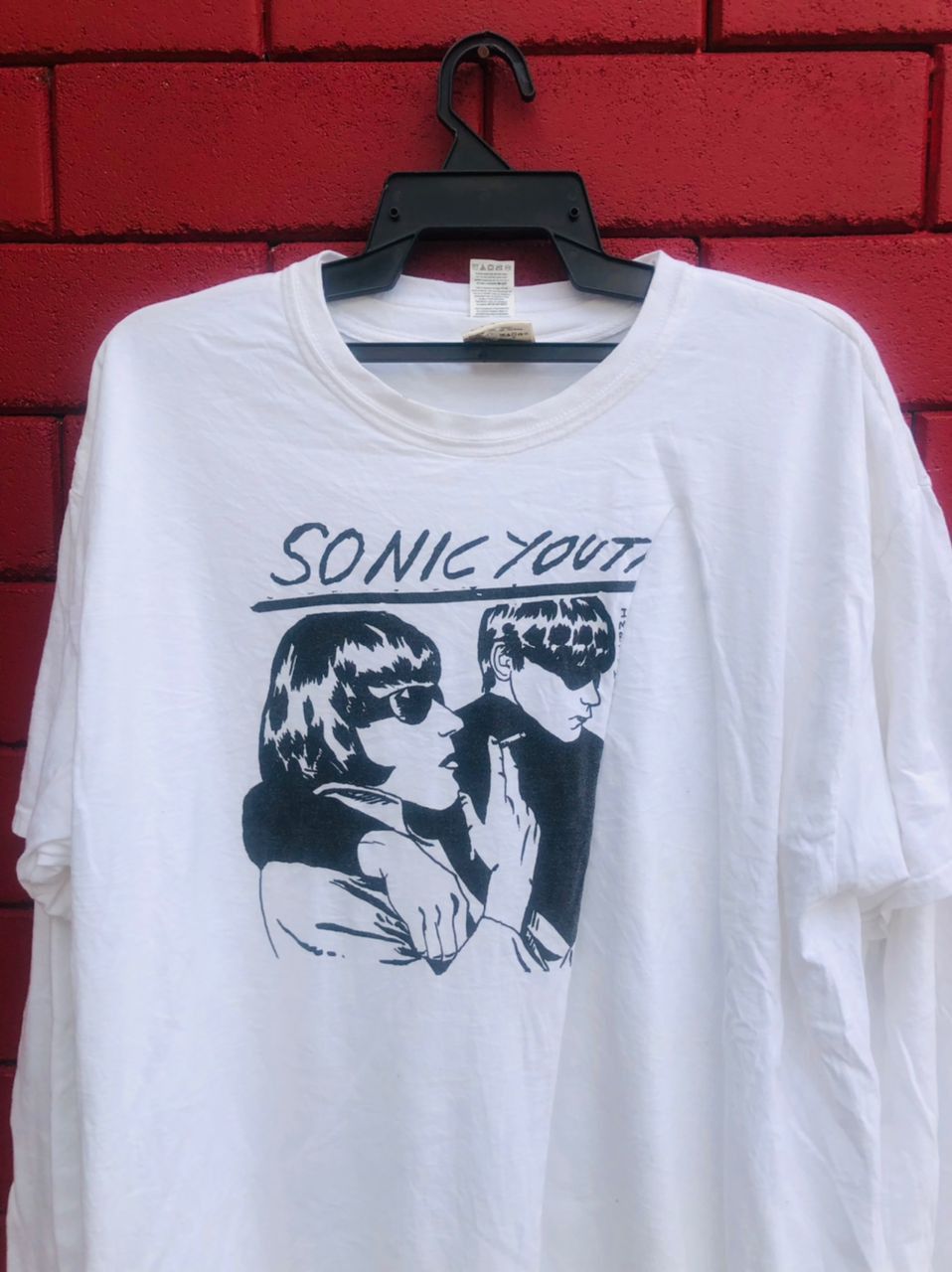 Band Tees × Vintage Vintage Thrifty Look Sonic Youth Needles Designer Fashion Size US L / EU 52-54 / 3 - 3 Thumbnail