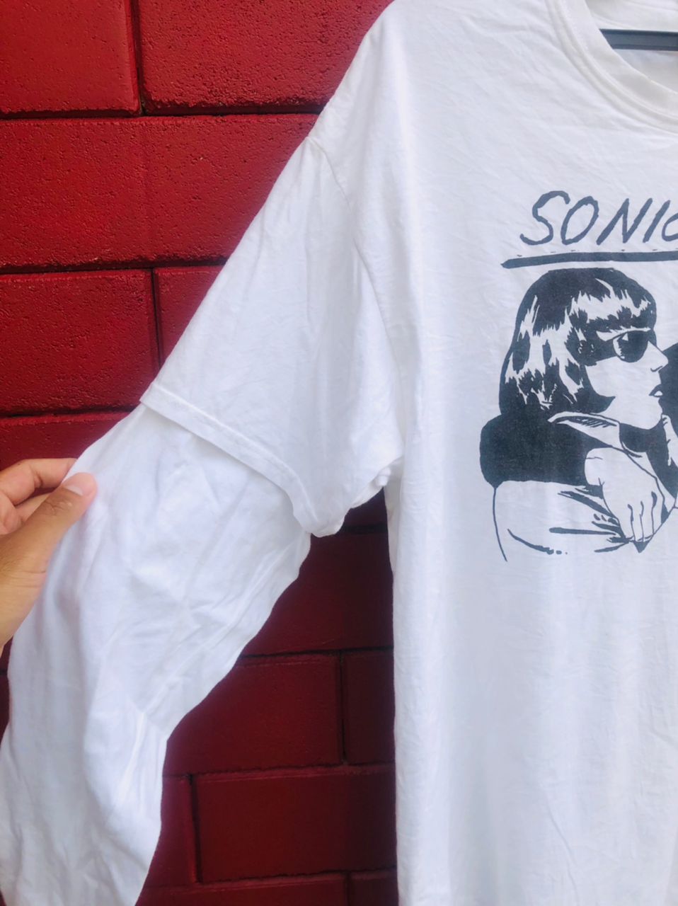 Band Tees × Vintage Vintage Thrifty Look Sonic Youth Needles Designer Fashion Size US L / EU 52-54 / 3 - 6 Thumbnail
