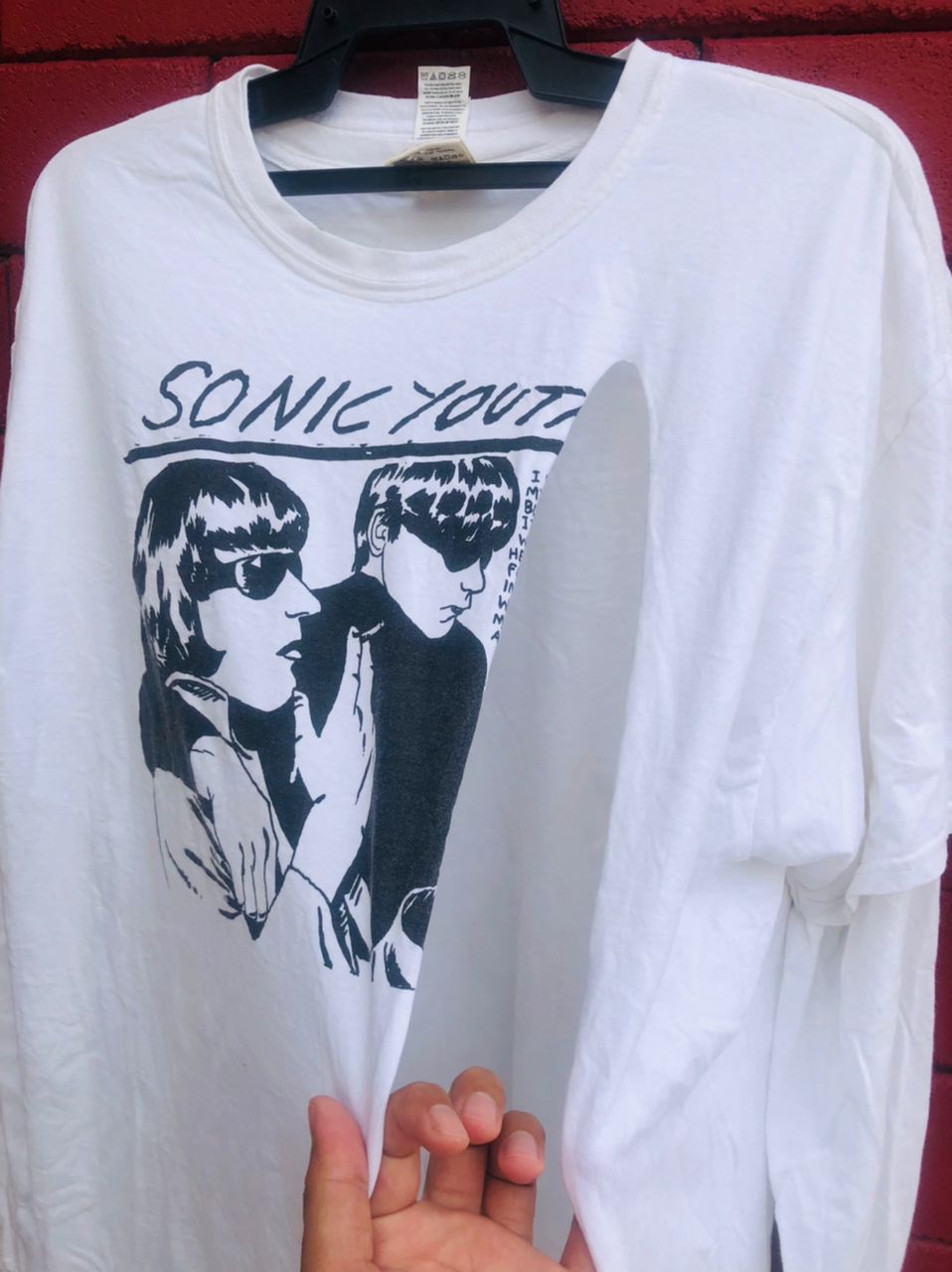 Band Tees × Vintage Vintage Thrifty Look Sonic Youth Needles Designer Fashion Size US L / EU 52-54 / 3 - 7 Thumbnail