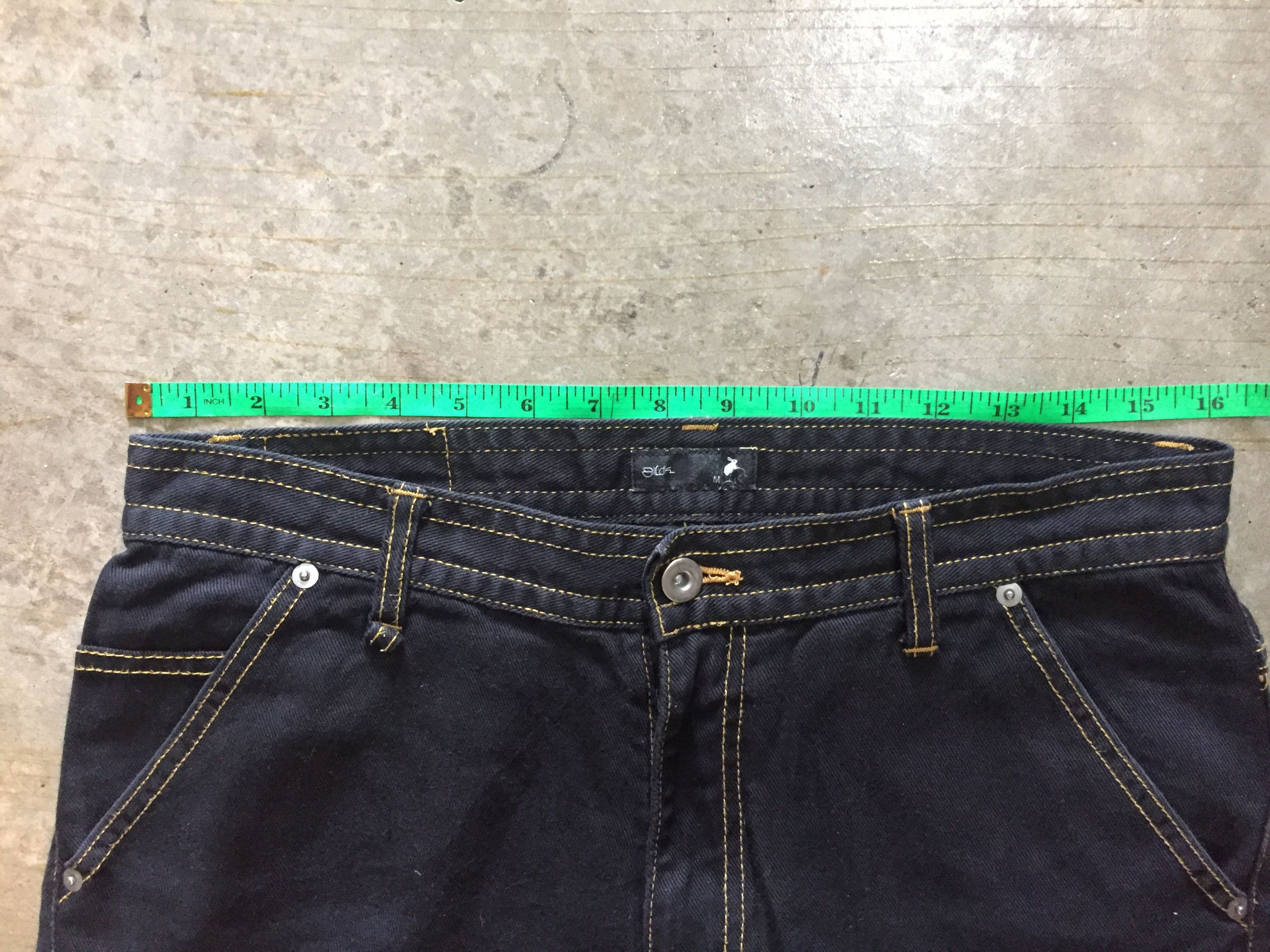 20471120 81LDK poem chain stitch cross pants Size US 32 / EU 48 - 12 Thumbnail