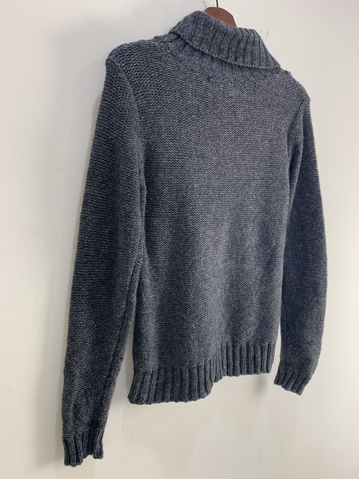 Designer USA Hand Embroider Alpaca Cable Knitwear Turtleneck Sweater Size S / US 4 / IT 40 - 11 Thumbnail