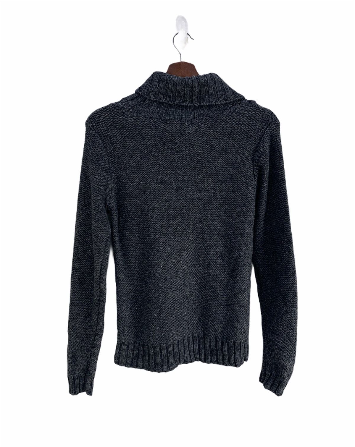 Designer USA Hand Embroider Alpaca Cable Knitwear Turtleneck Sweater Size S / US 4 / IT 40 - 2 Thumbnail