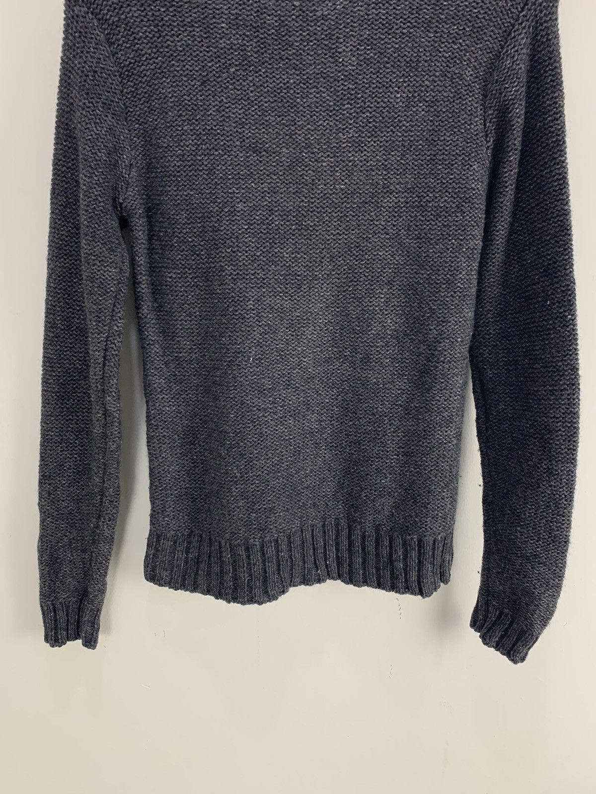 Designer USA Hand Embroider Alpaca Cable Knitwear Turtleneck Sweater Size S / US 4 / IT 40 - 10 Thumbnail