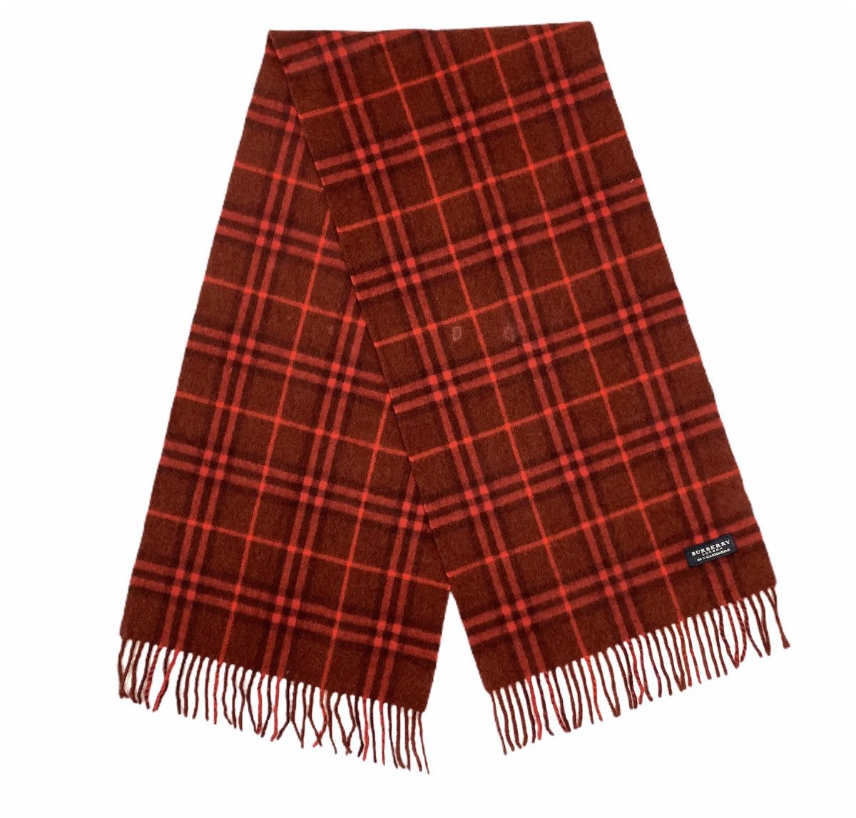 Burberry BURBERRY LONDON NovaCheck Plaid Cashmere Wool Muffler Scarf Size ONE SIZE - 2 Thumbnail