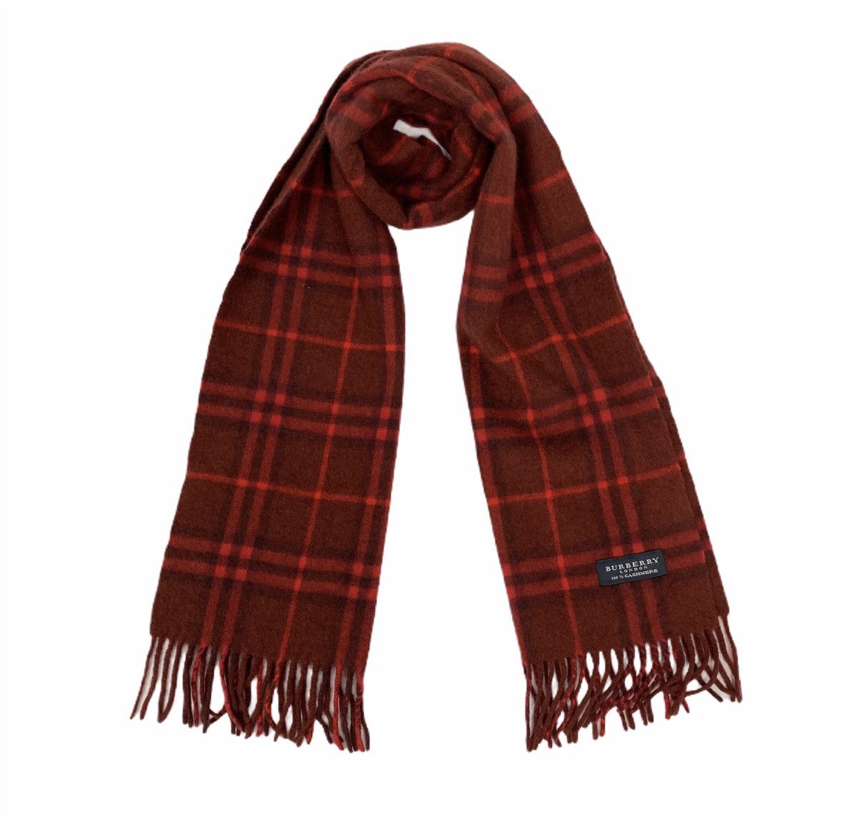 Burberry BURBERRY LONDON NovaCheck Plaid Cashmere Wool Muffler Scarf Size ONE SIZE - 1 Thumbnail