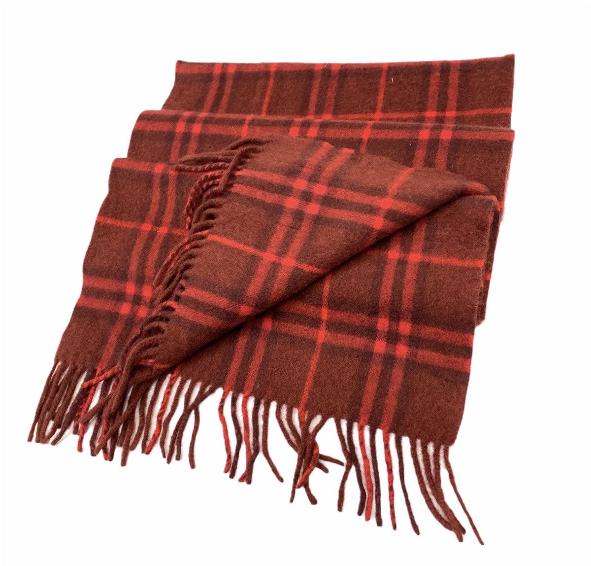 Burberry BURBERRY LONDON NovaCheck Plaid Cashmere Wool Muffler Scarf Size ONE SIZE - 5 Thumbnail