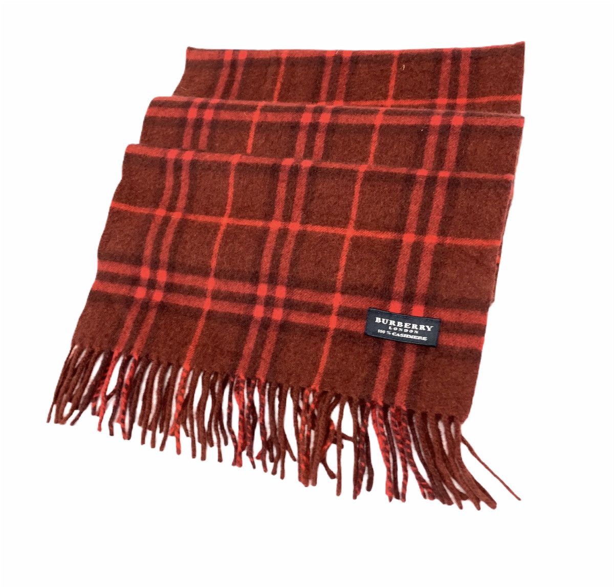 Burberry BURBERRY LONDON NovaCheck Plaid Cashmere Wool Muffler Scarf Size ONE SIZE - 4 Thumbnail