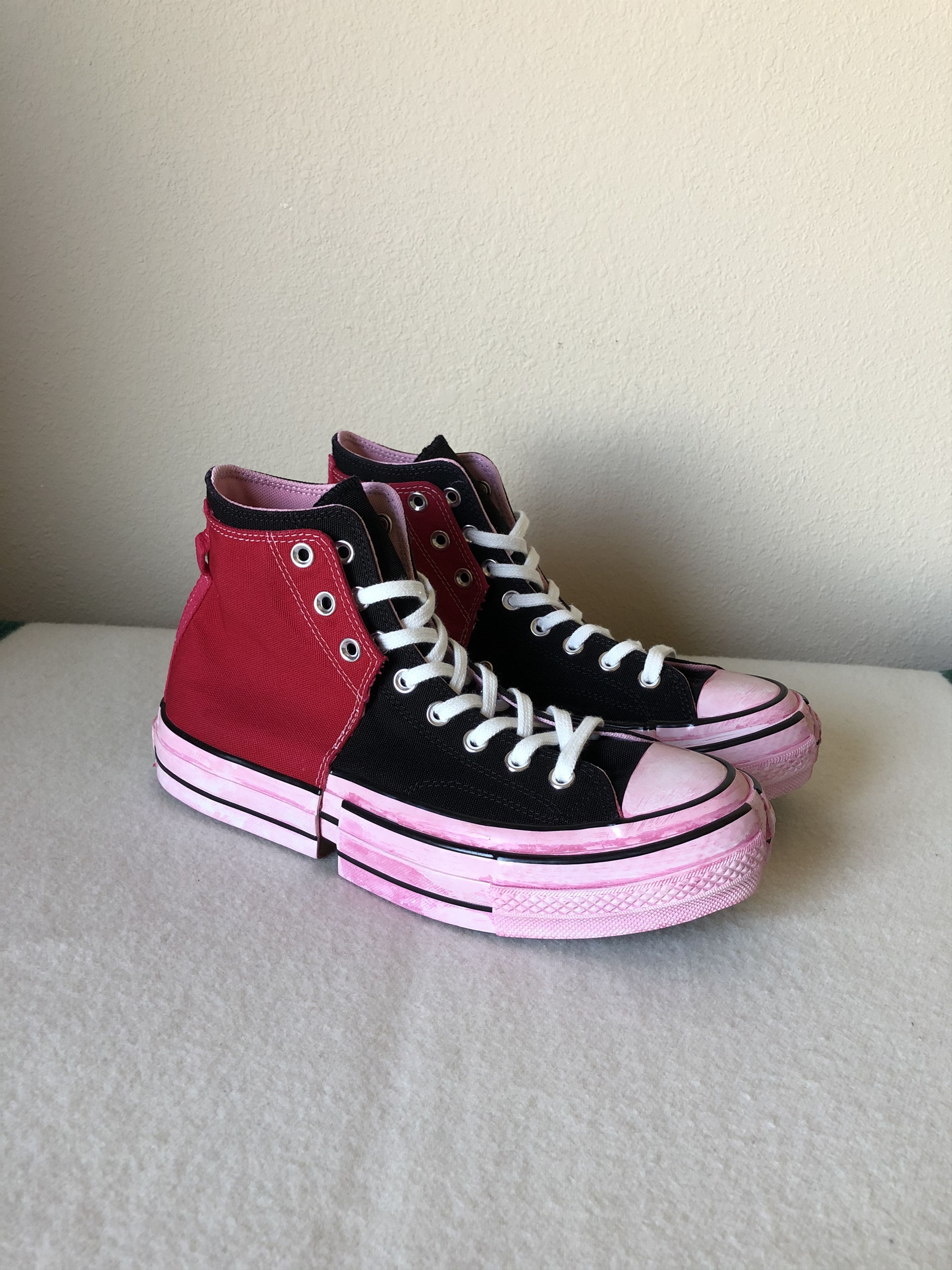 image of Converse Chuck 70 2 In 1 Dyed Shoes in Red, Men's (Size 9)