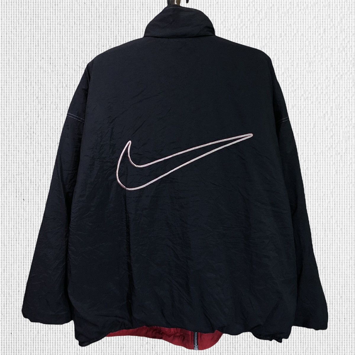 Nike × Vintage Vintage Nike Big Swoosh Reversible Puffer Jacket Size US XL / EU 56 / 4 - 1 Thumbnail