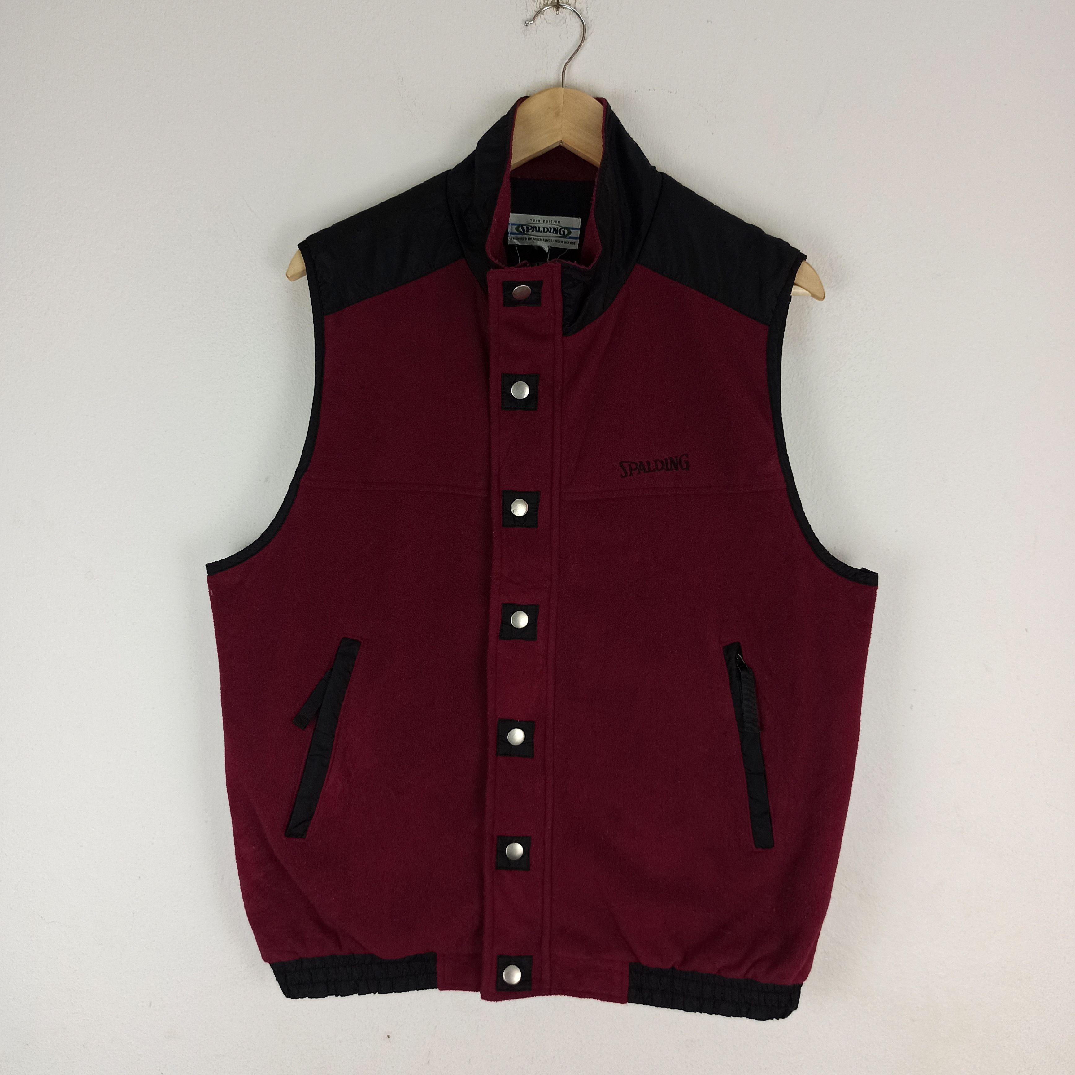 Spalding Vintage Spalding Vest Jacket Fleece Size US L / EU 52-54 / 3 - 1 Thumbnail
