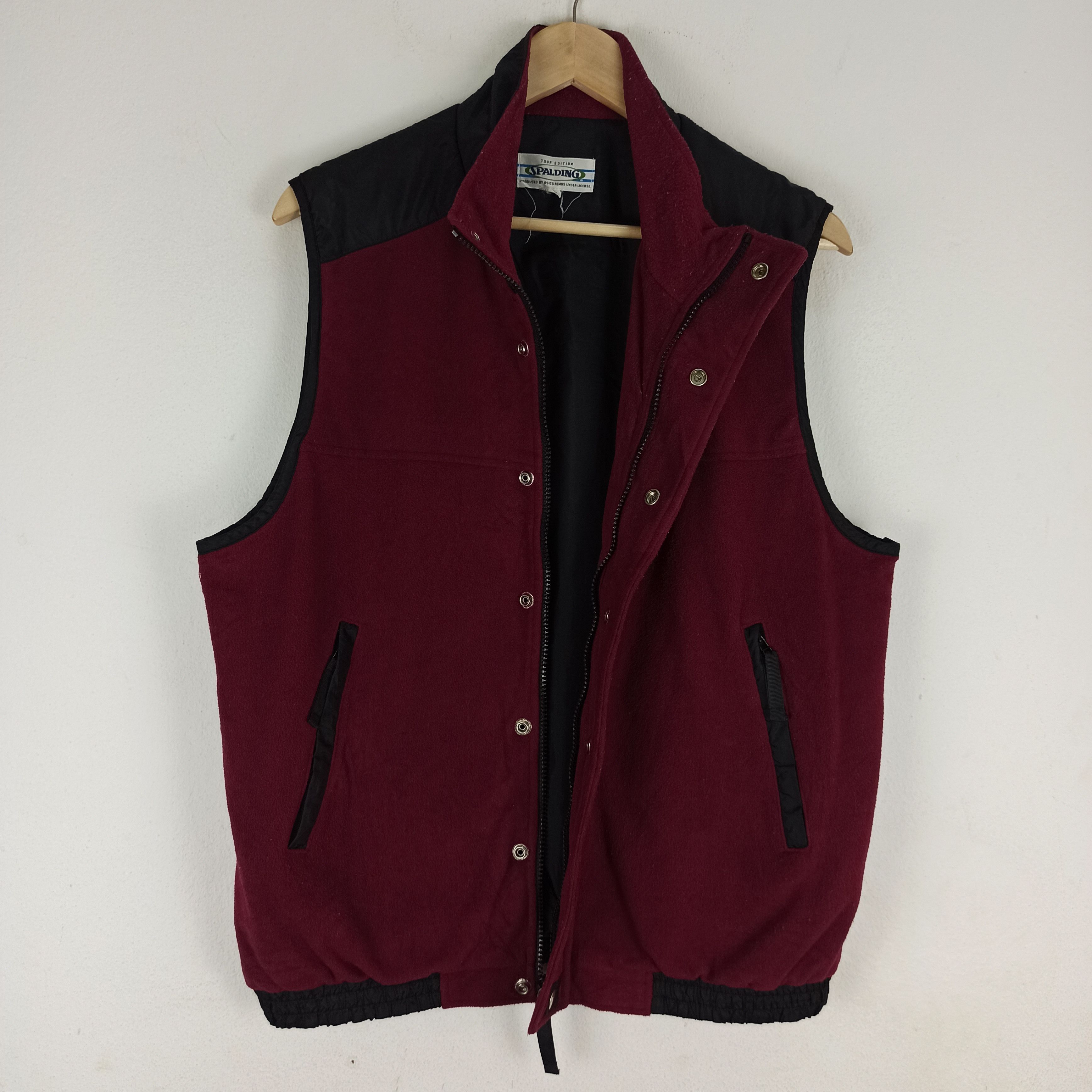 Spalding Vintage Spalding Vest Jacket Fleece Size US L / EU 52-54 / 3 - 3 Thumbnail