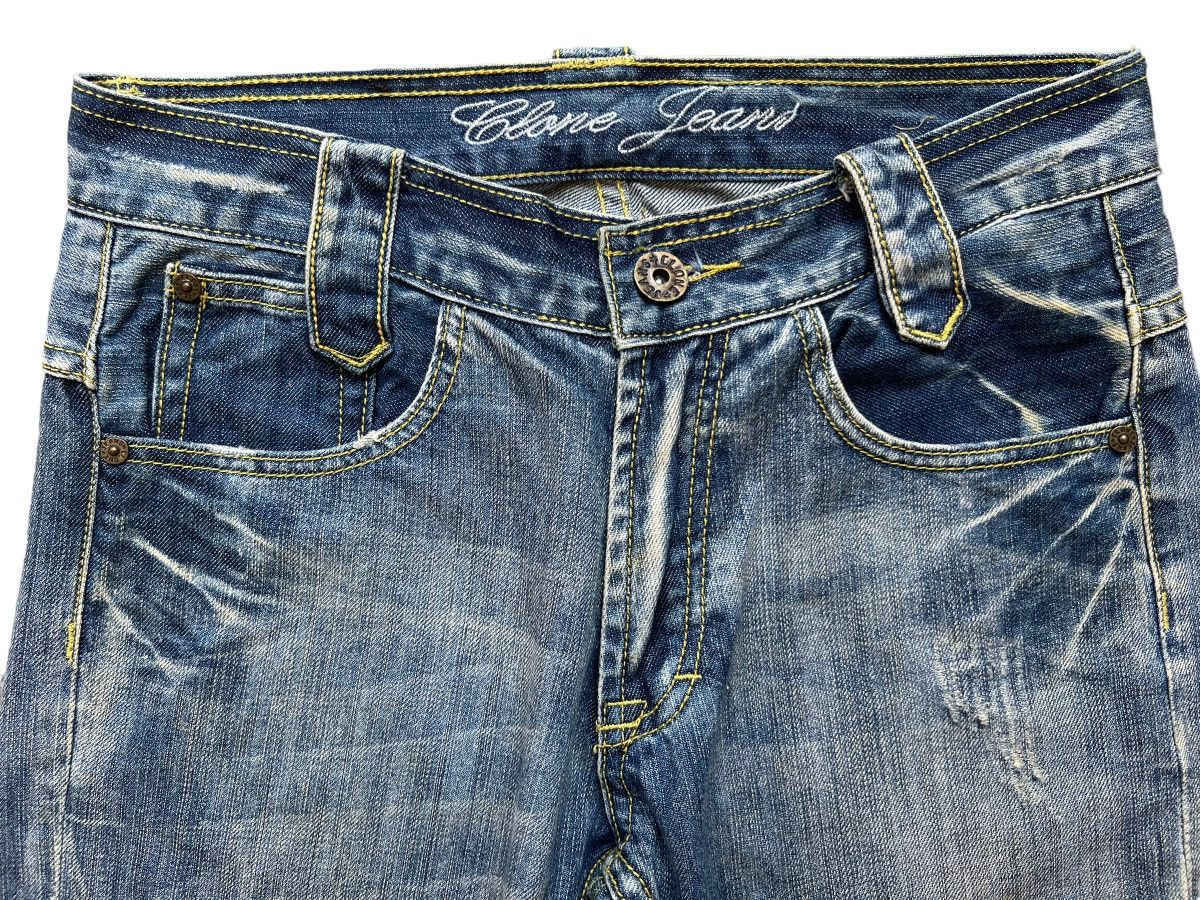Japanese Brand Clone Japanese Faded Distressed Rusted Denim Jeans 30x33 Size US 30 / EU 46 - 6 Thumbnail