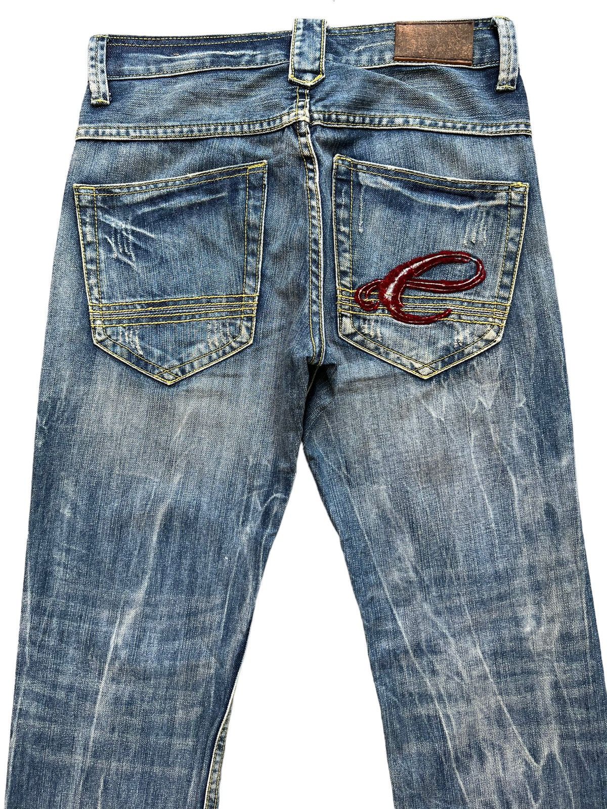Japanese Brand Clone Japanese Faded Distressed Rusted Denim Jeans 30x33 Size US 30 / EU 46 - 5 Thumbnail