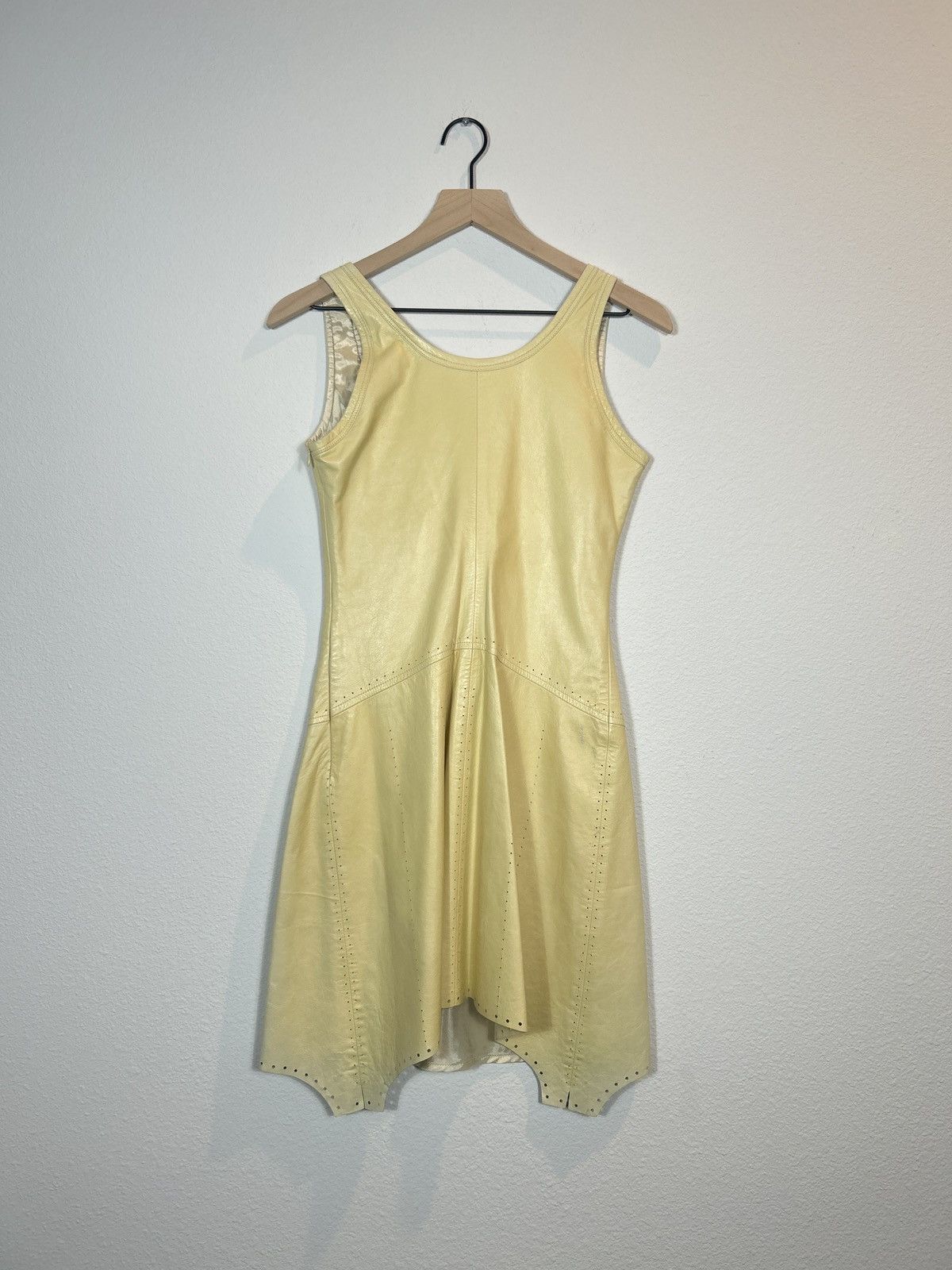 Helmut Lang Helmut Lang SS 2001 leather tank dress Size S / US 4 / IT 40 - 2 Thumbnail