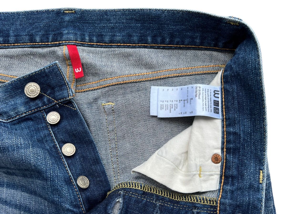 Uniqlo Uniqlo UJ Japan Distressed Ripped Faded Denim Jeans 31x31 Size US 31 - 10 Thumbnail