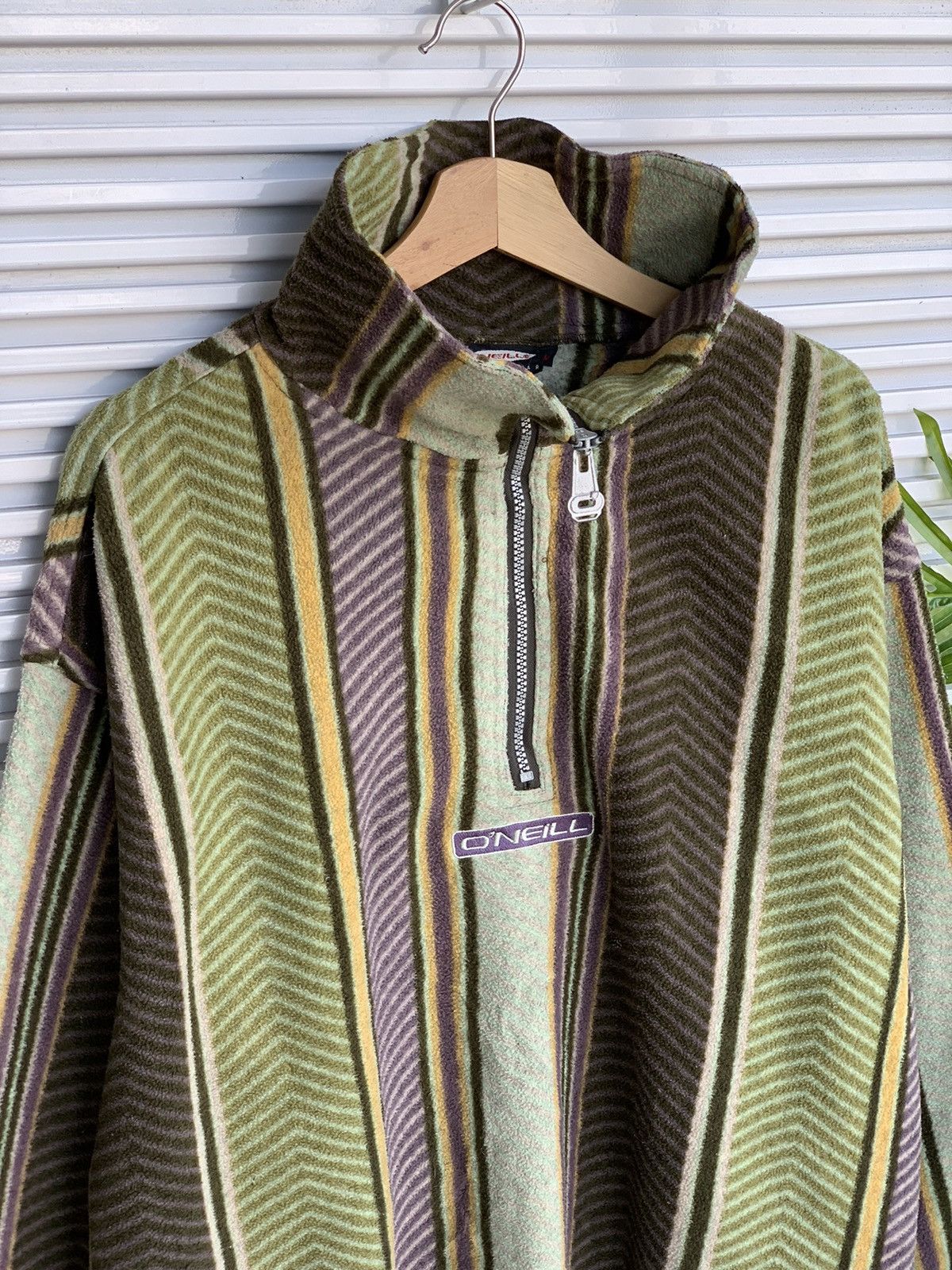 O'Neill 🔥Vintage 90s O'neill California Half Zipper Fleece Jacket Size US XL / EU 56 / 4 - 3 Thumbnail