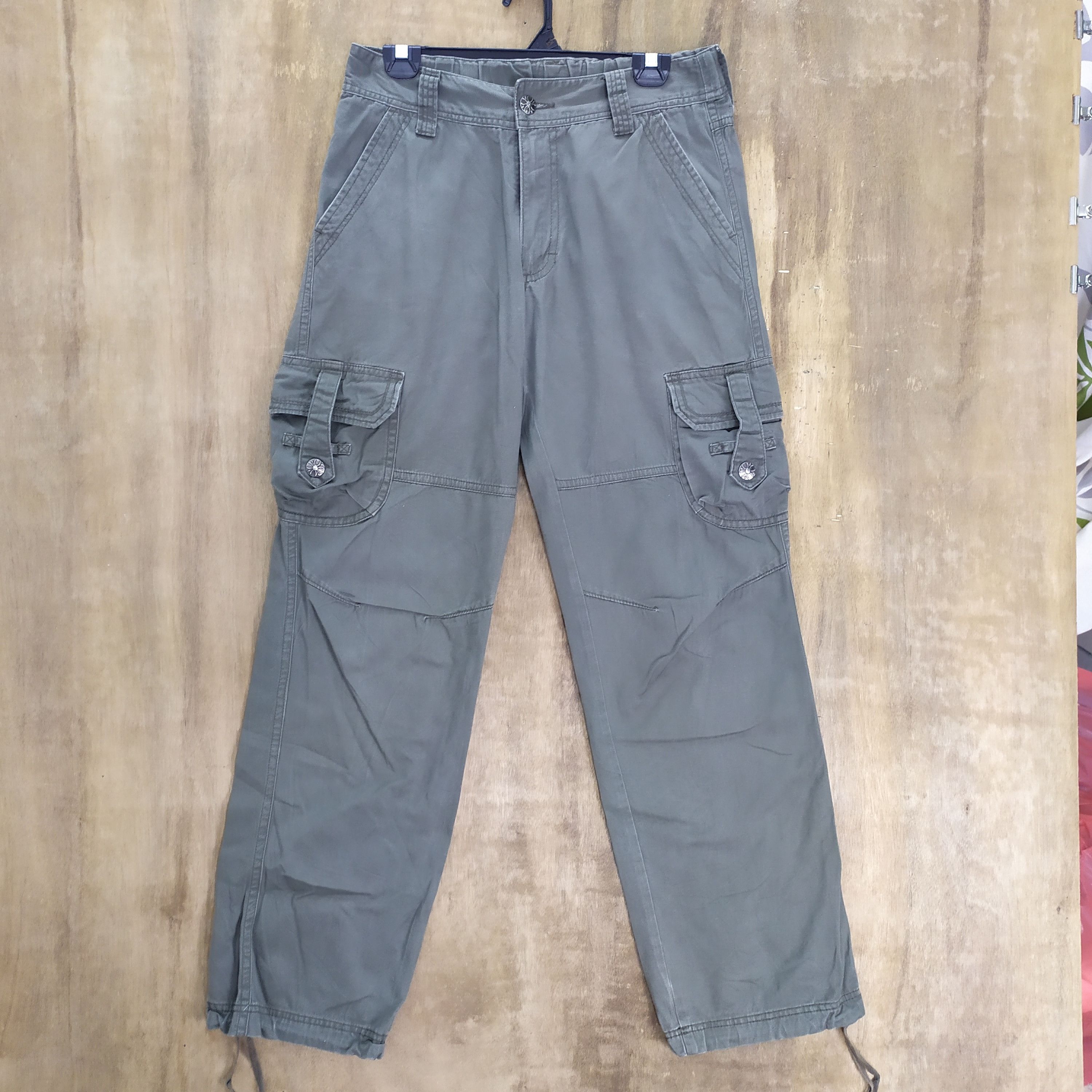 Japanese Brand VINTAGE JAPANESE BRAND FADED CARGO PANTS Size US 32 / EU 48 - 1 Thumbnail