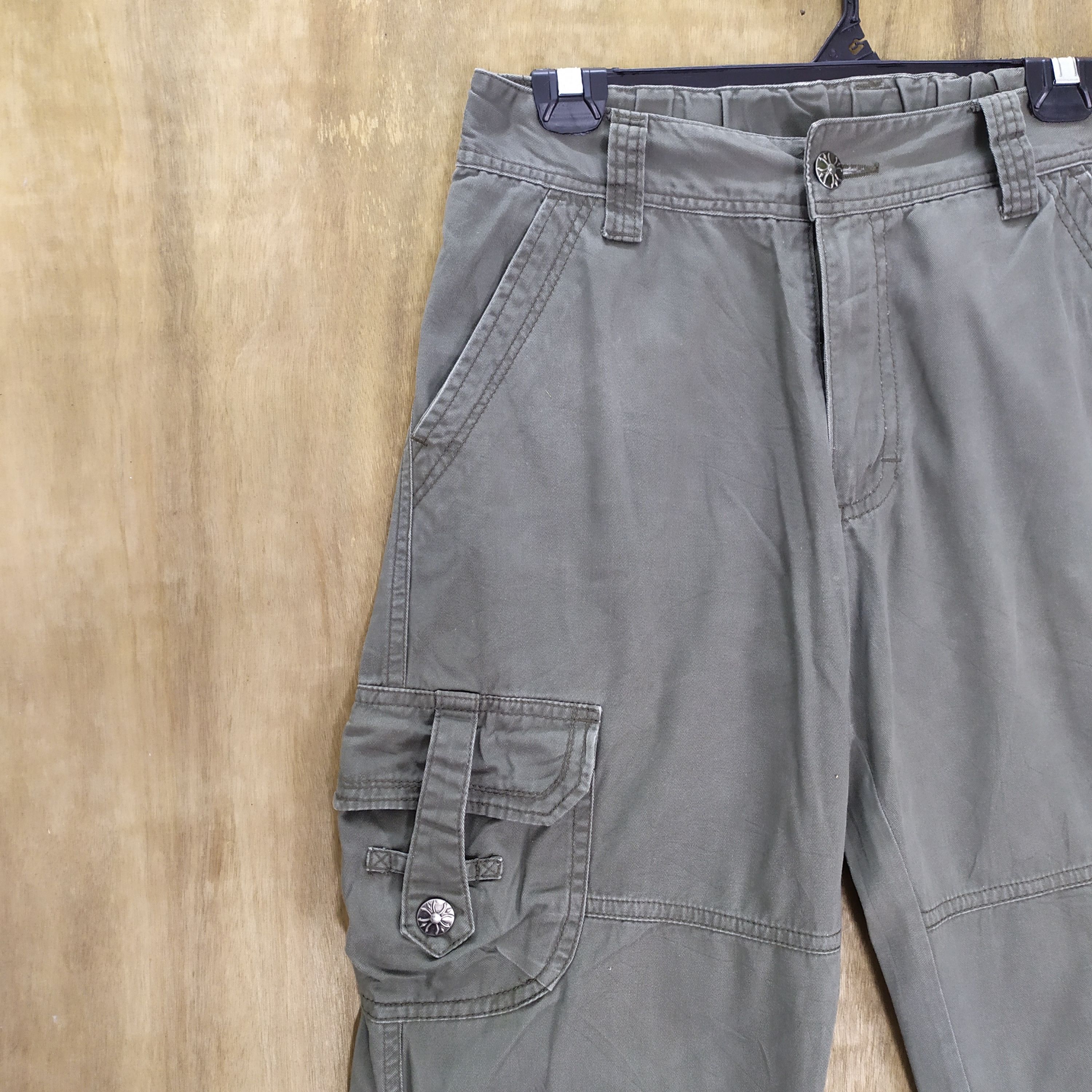 Japanese Brand VINTAGE JAPANESE BRAND FADED CARGO PANTS Size US 32 / EU 48 - 4 Thumbnail