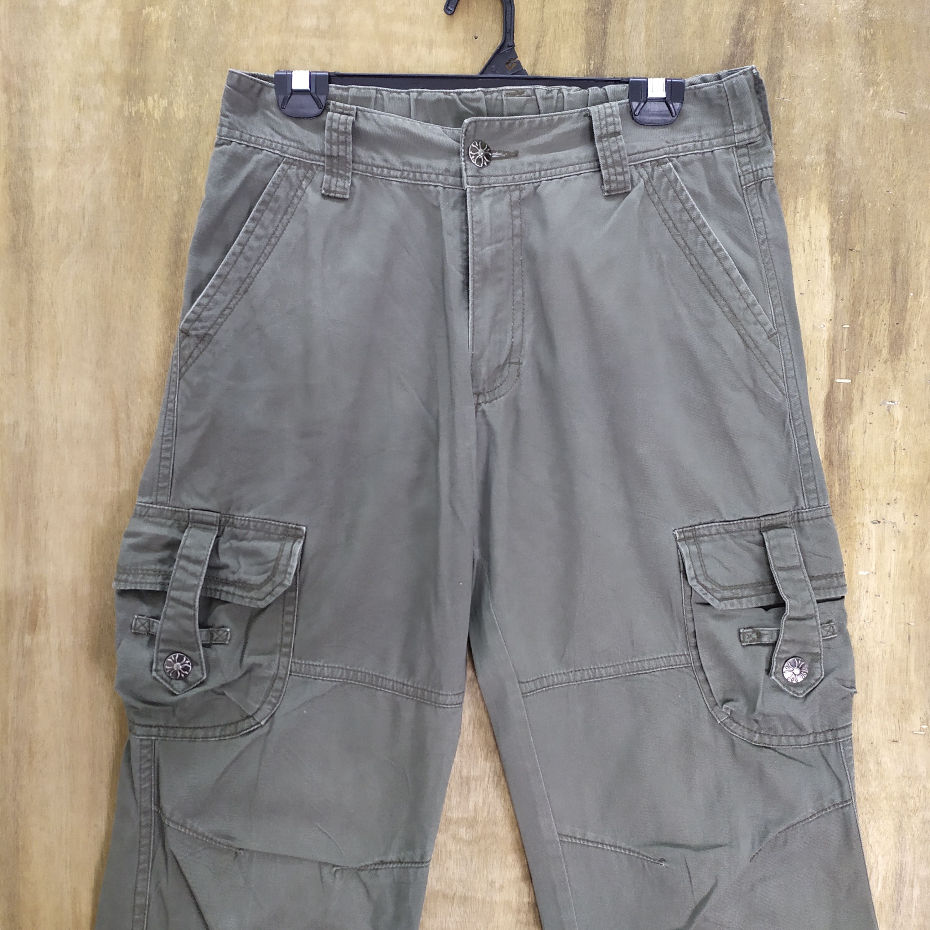 Japanese Brand VINTAGE JAPANESE BRAND FADED CARGO PANTS Size US 32 / EU 48 - 5 Thumbnail