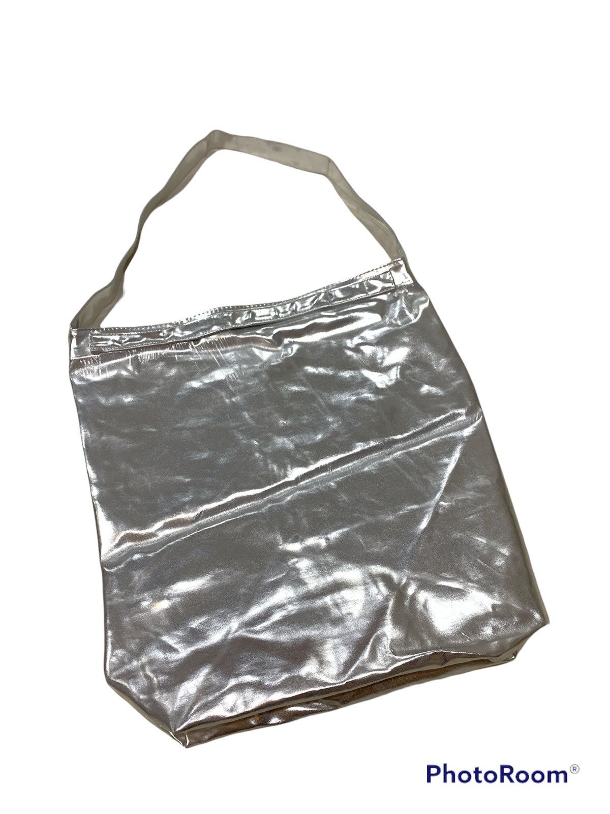 CABANE de ZUCCa SILVER METALLIC SHOPPNG TOTE BAG Size ONE SIZE - 2 Thumbnail